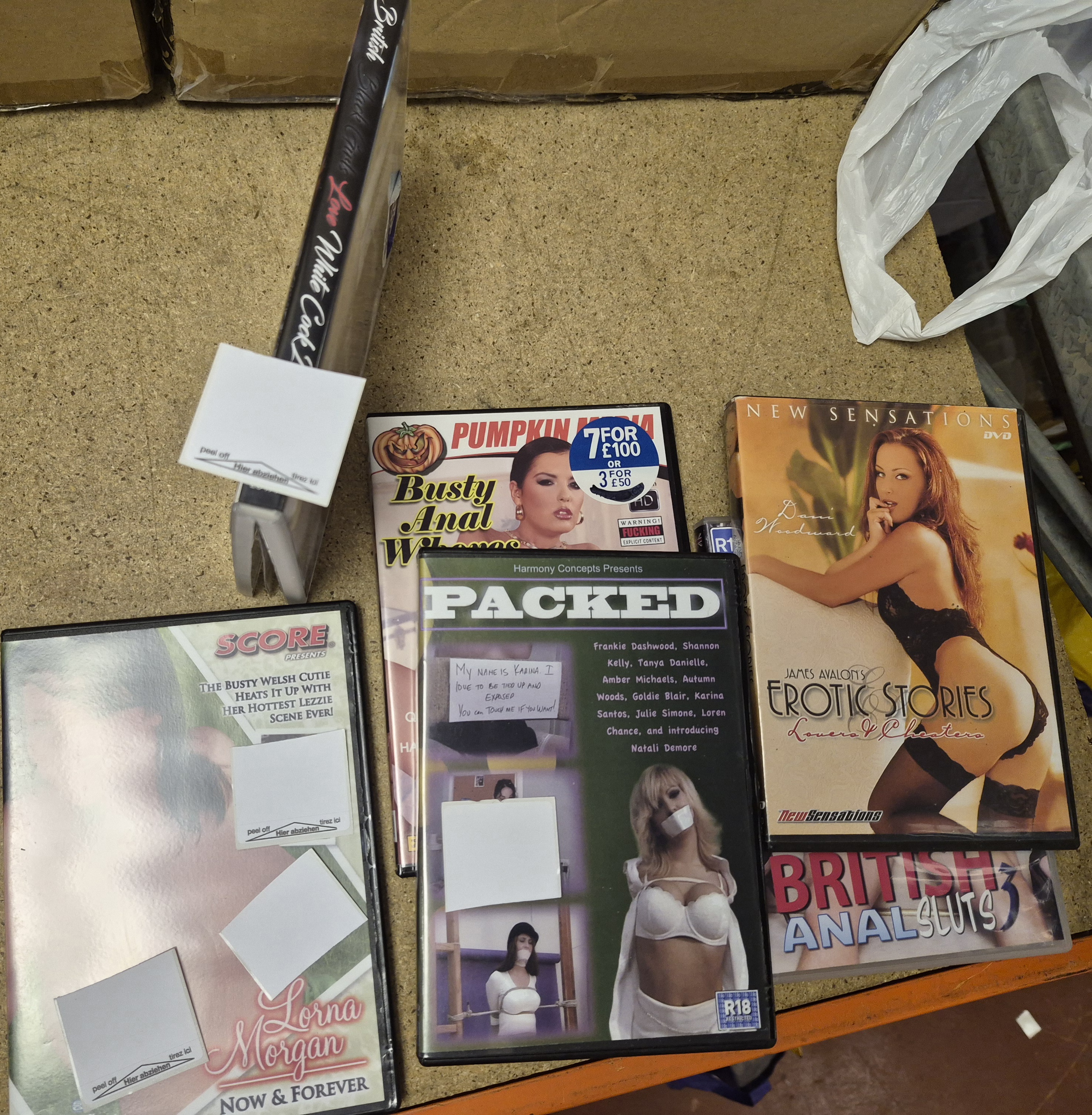 A Collection of Adult Interest DVDs Including Lorna Morgan and Dani Woodward