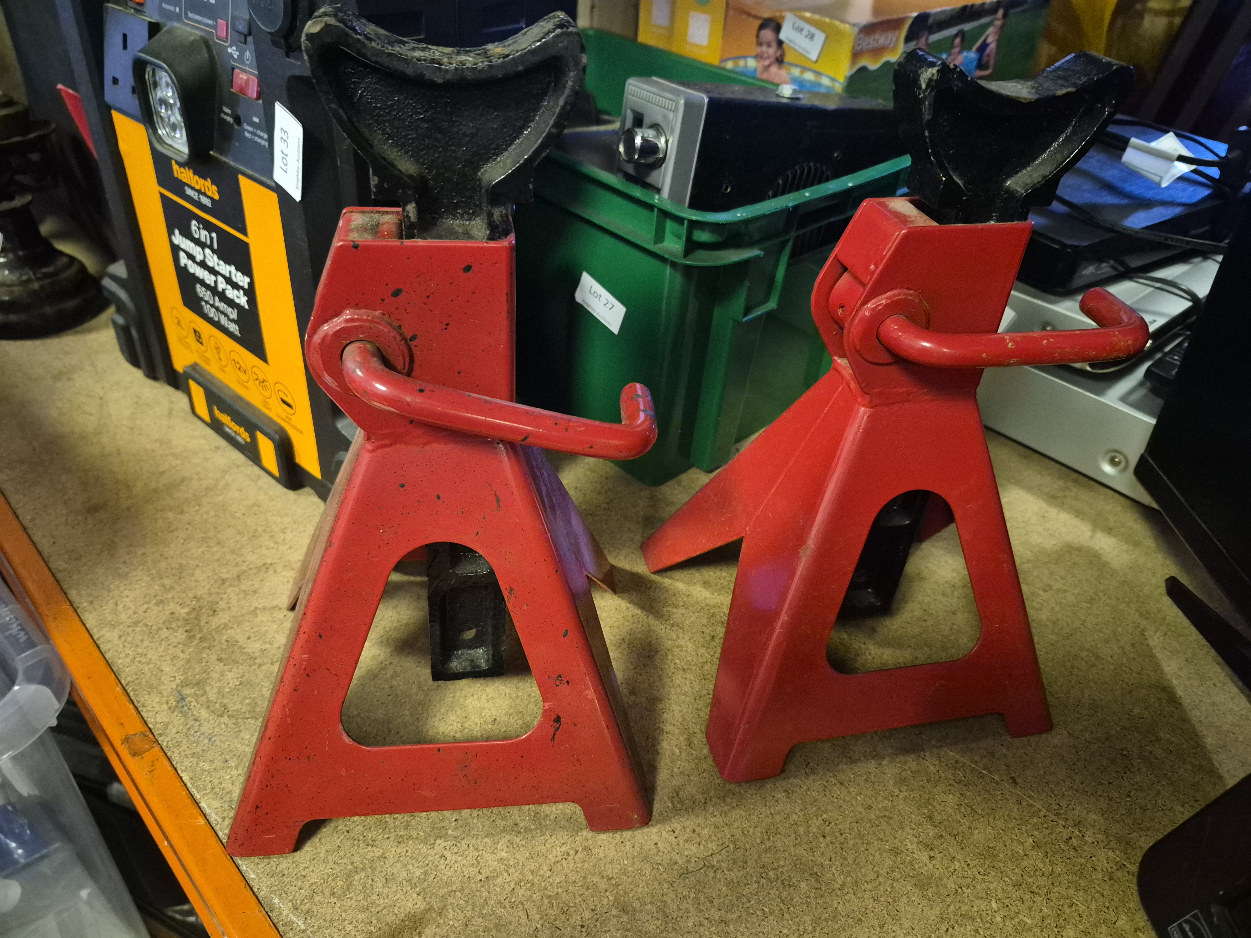 A Pair of Ratchet Type Jack Stands