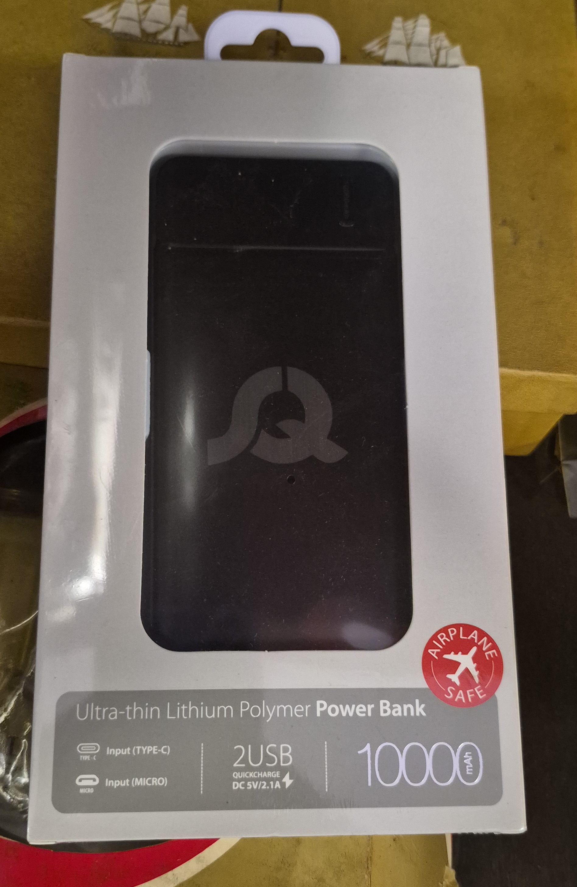 Ultra-thin Lithium Polymer Power Bank 10000mAh new