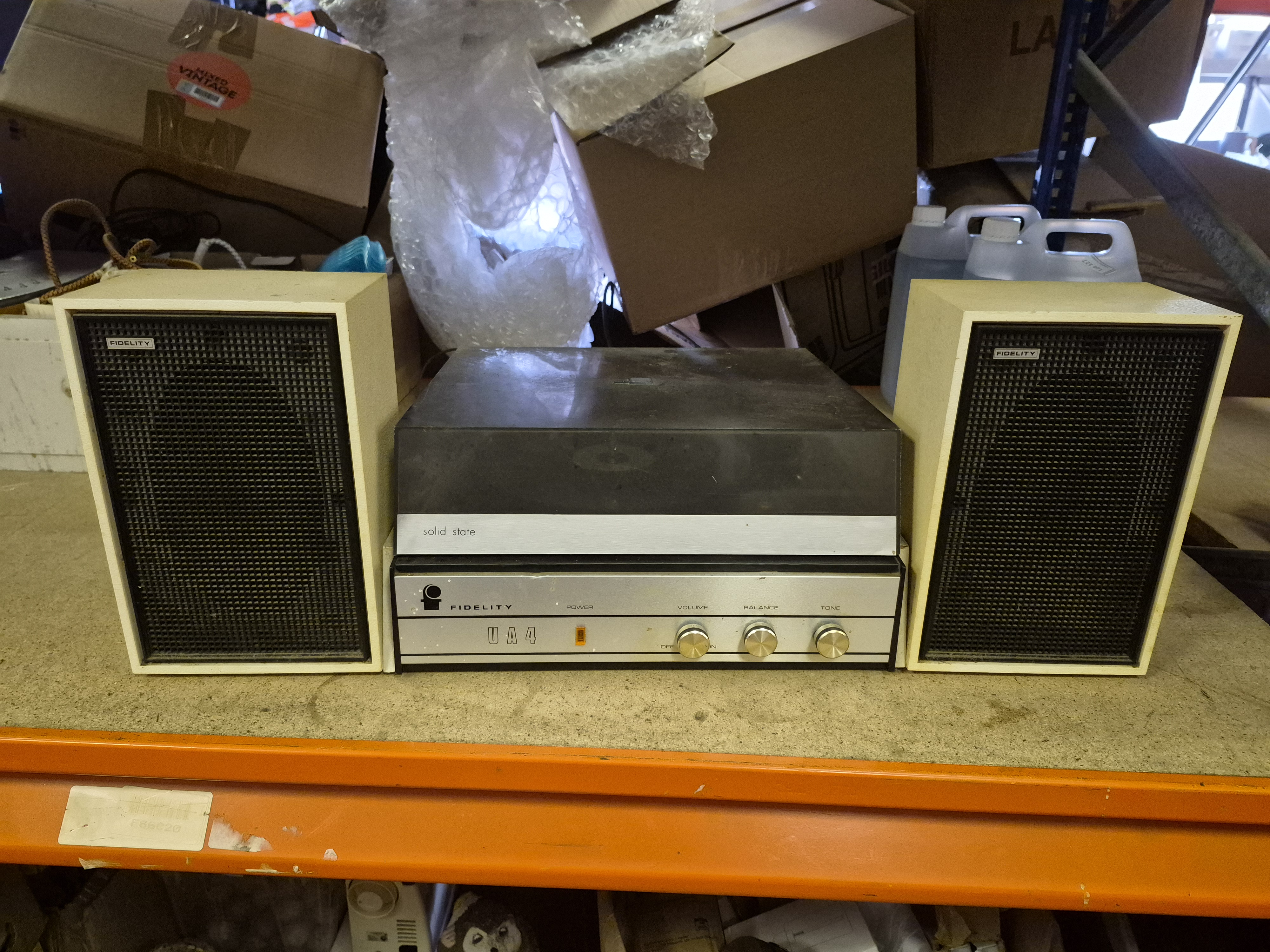 Fidelity UA 4 Solid State Record Player and Matching Speakers