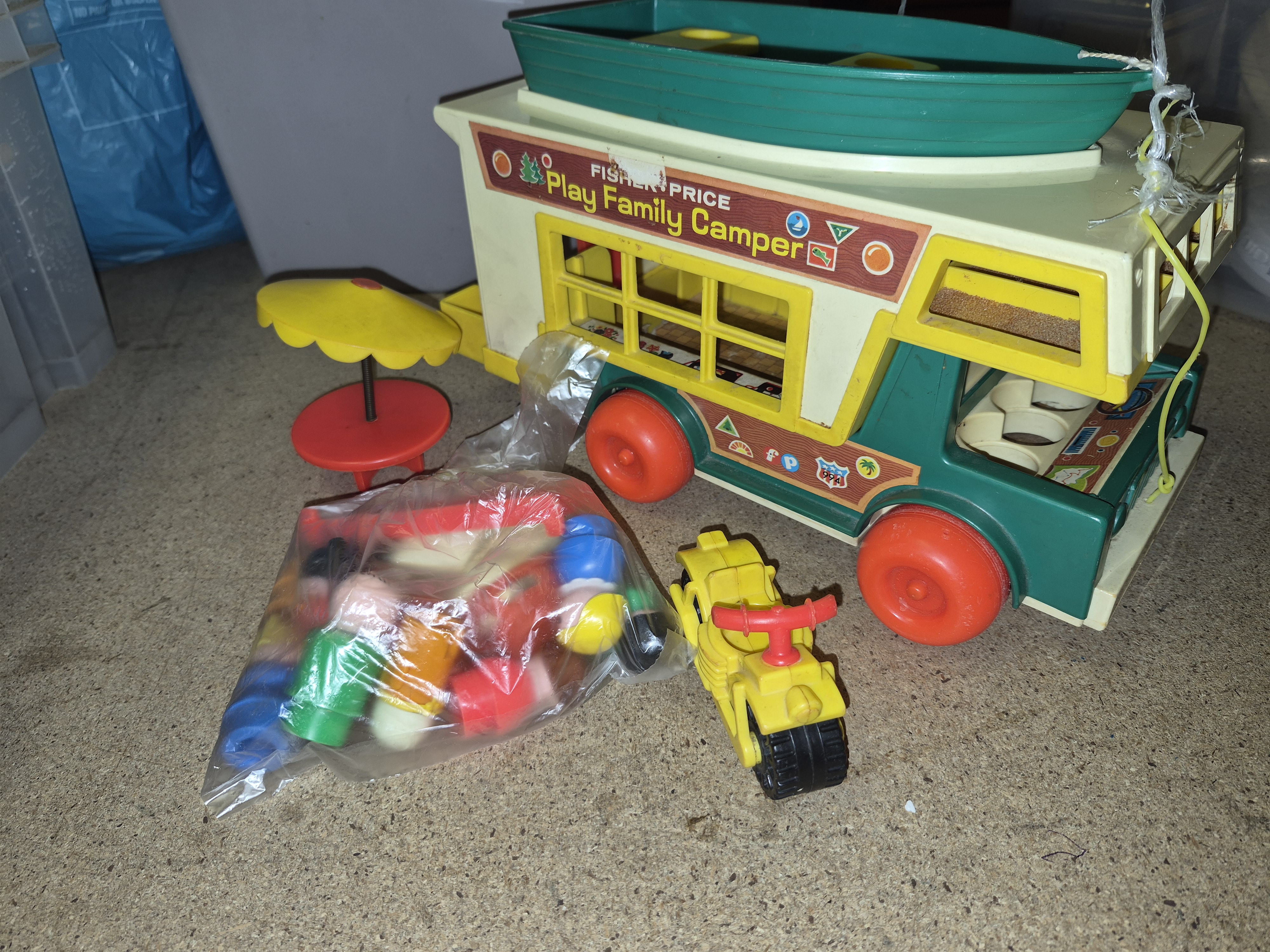 Fisher-Price Play Family Camper and Bag of Accessories