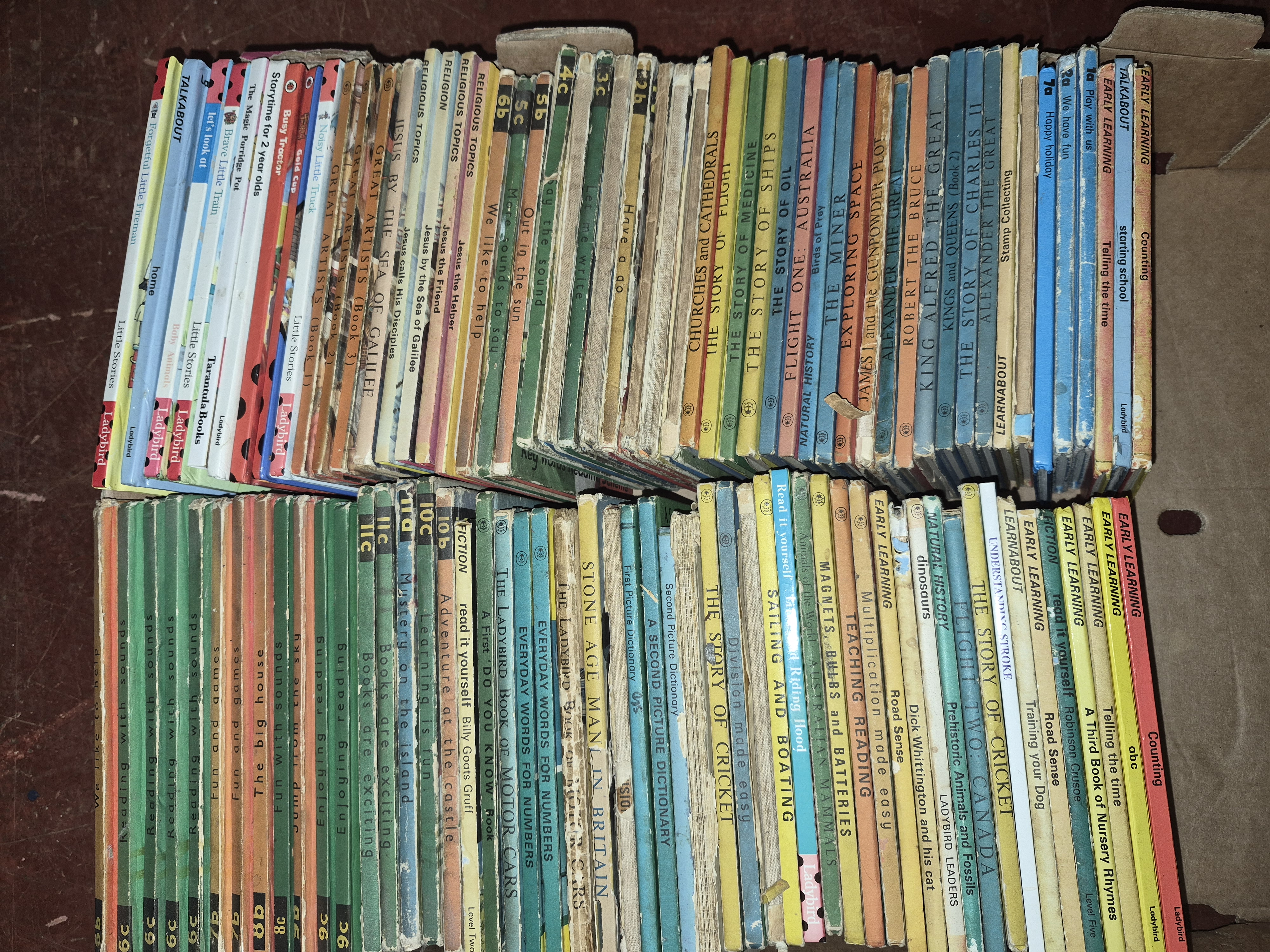 Box of Ladybird Books Including The Story of Cricket and Alexander the Great