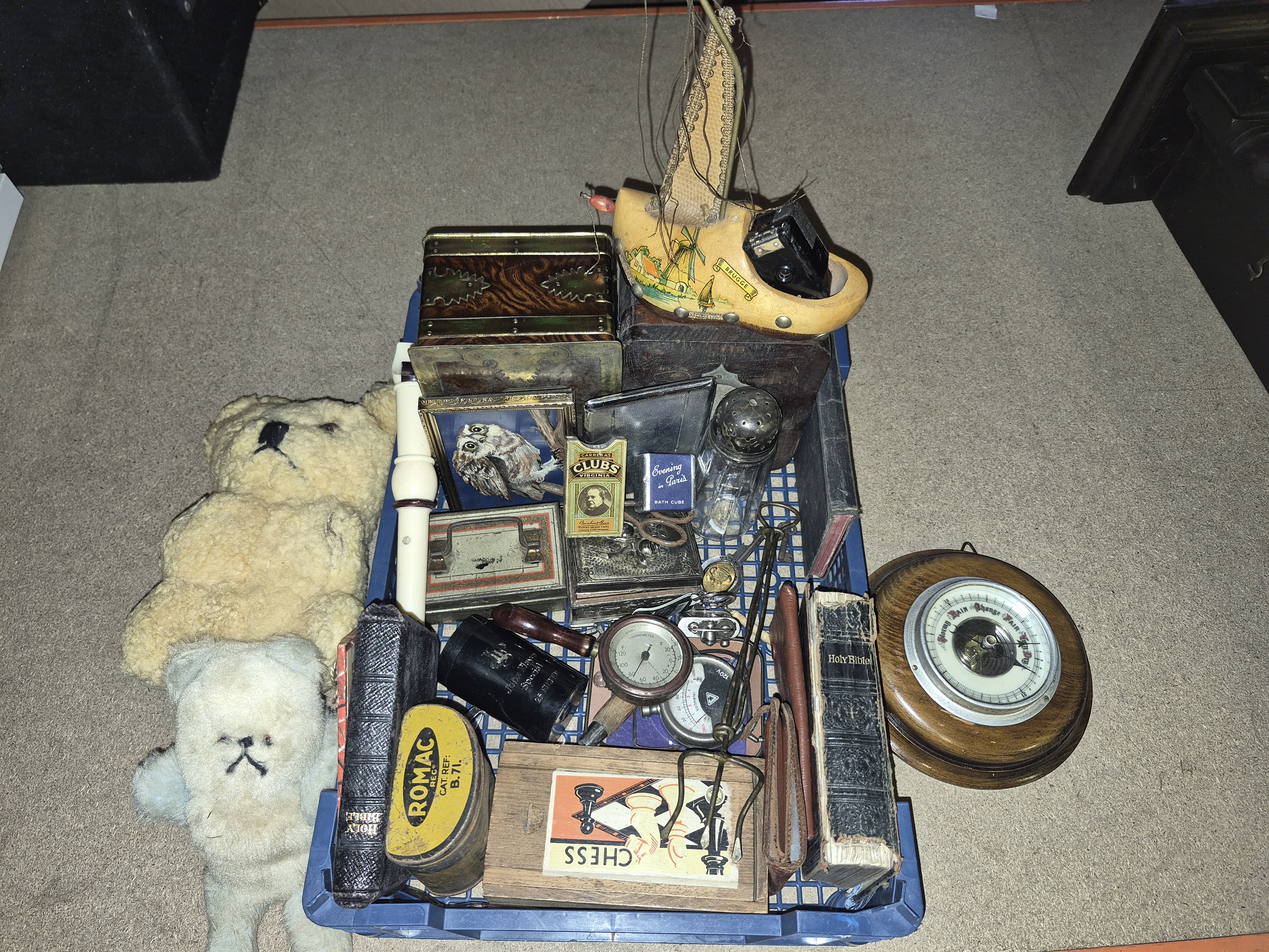 A Crate of Miscellaneous Curios and Collectables Including John Player Special and Romac