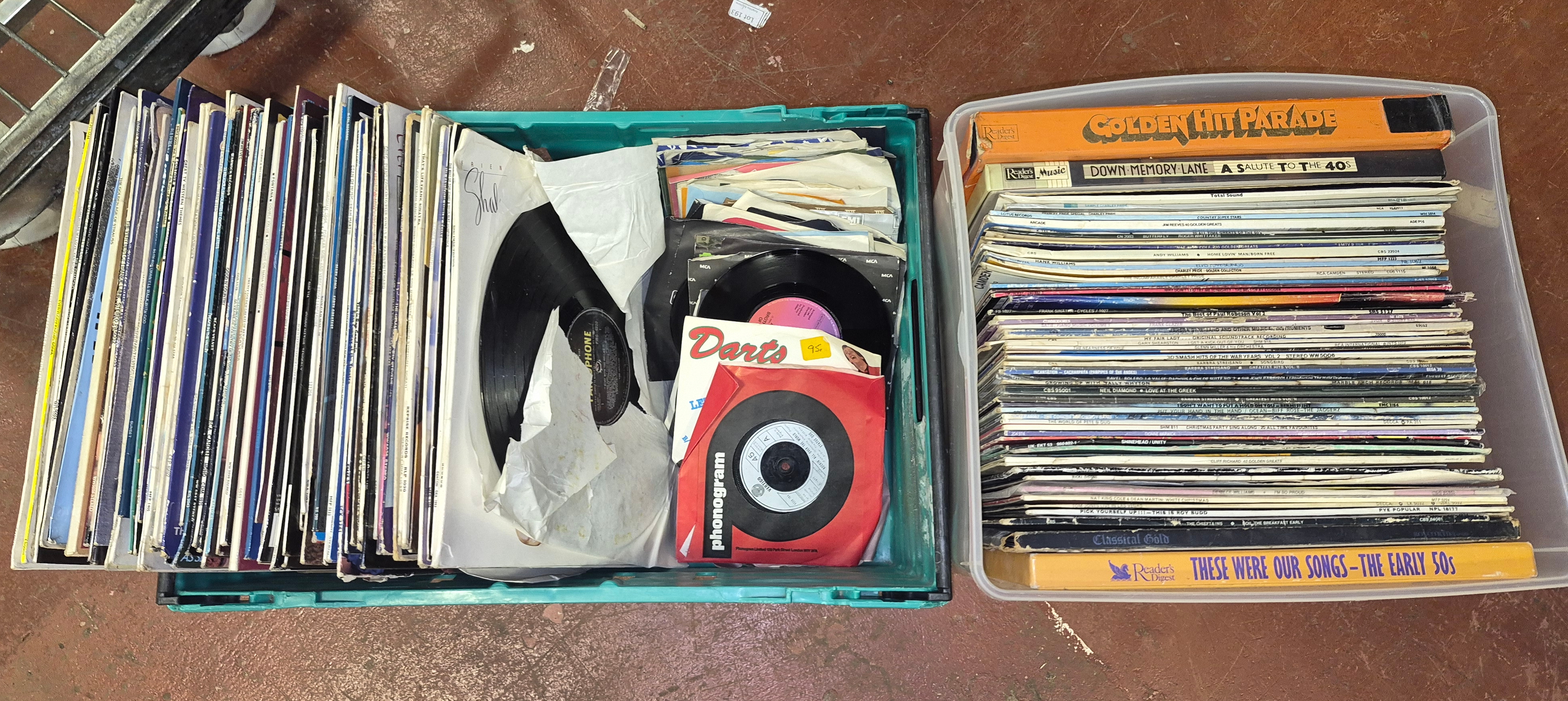 Two Boxes of Vinyl Records Including Frank Sinatra and Reader's Digest Box Sets