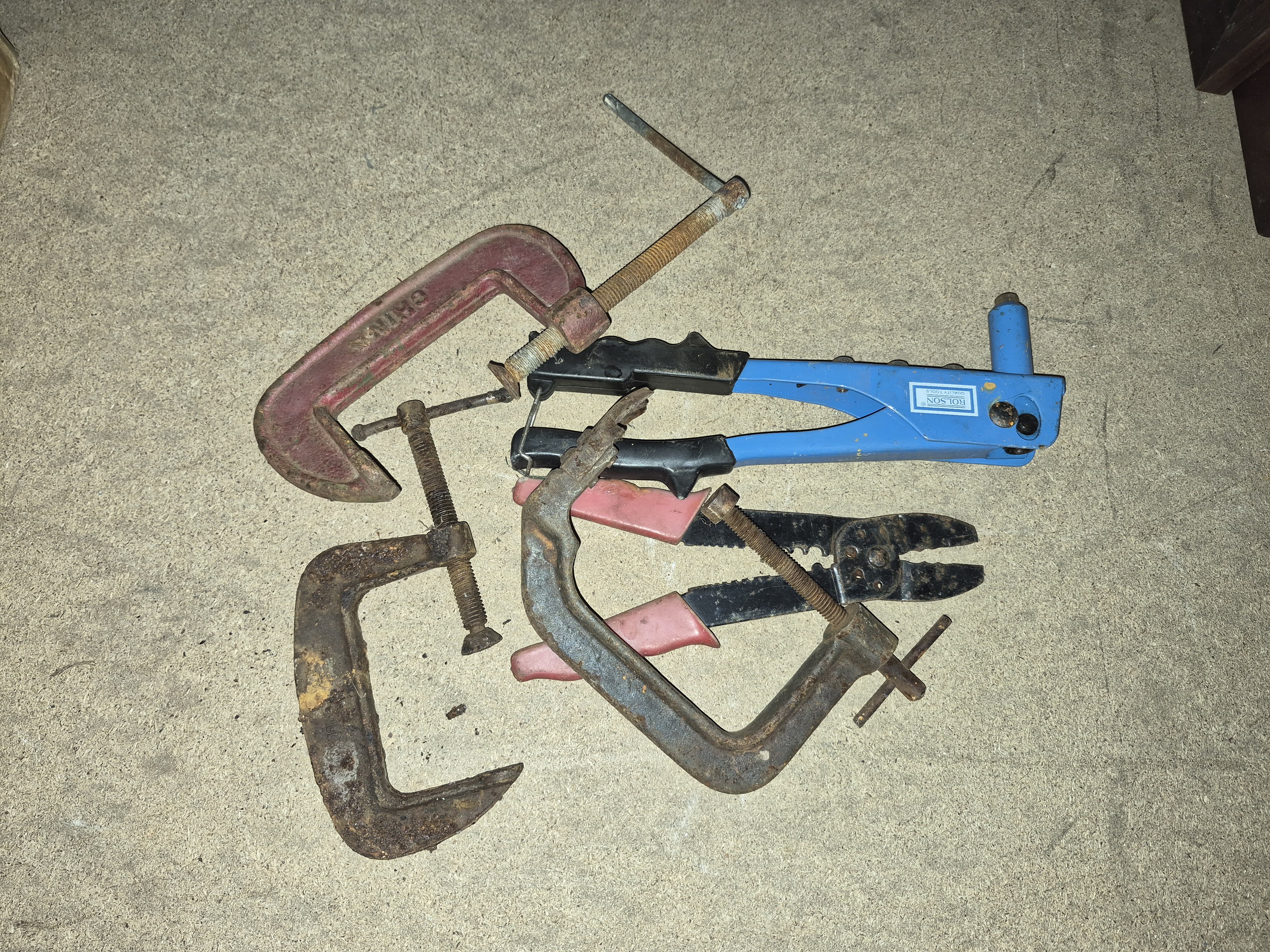 A Collection of Workshop Tools Including Rolson