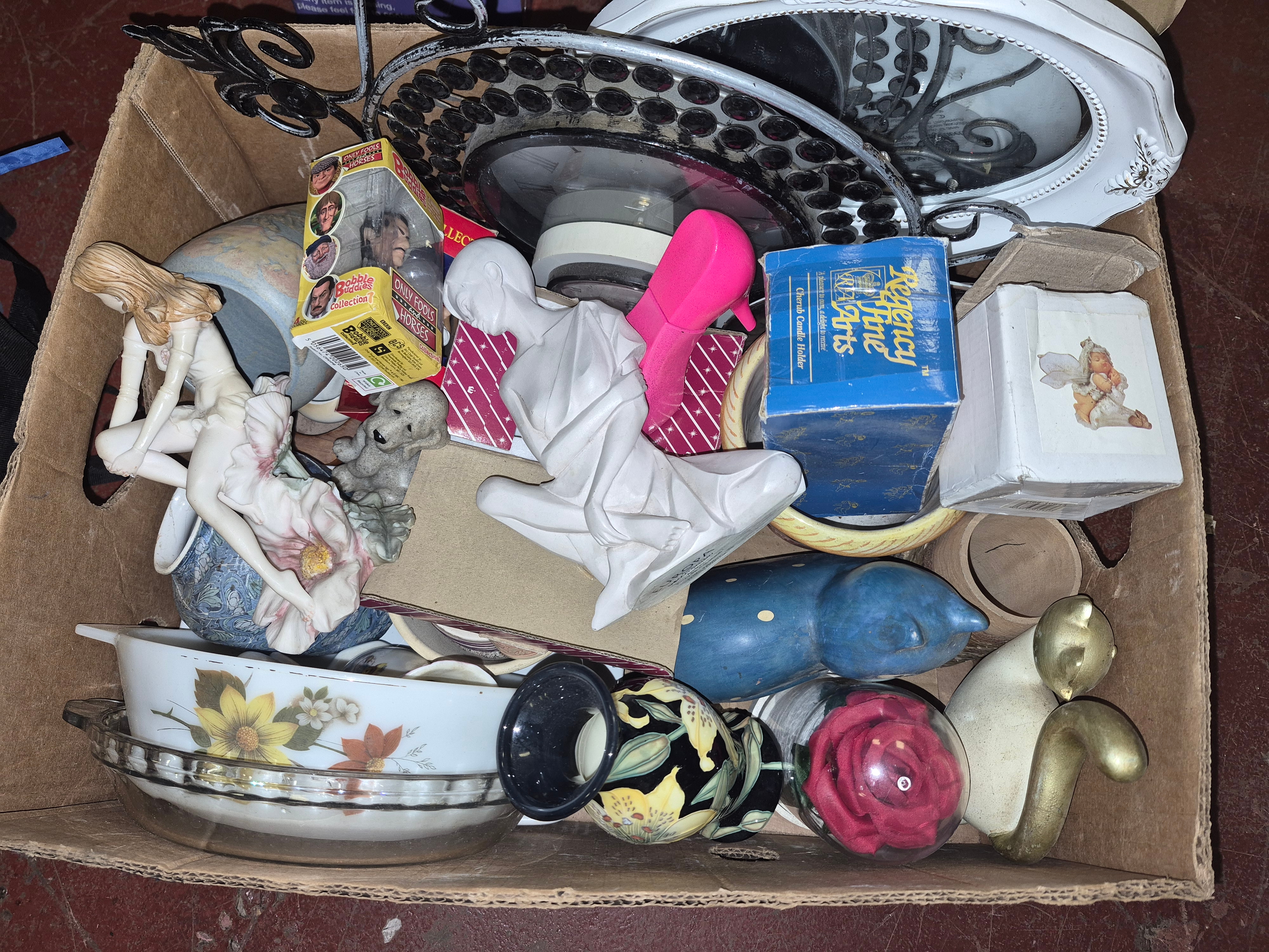 Box of Miscellaneous Collectables Including Only Fools and Horses and Regency Fine Arts