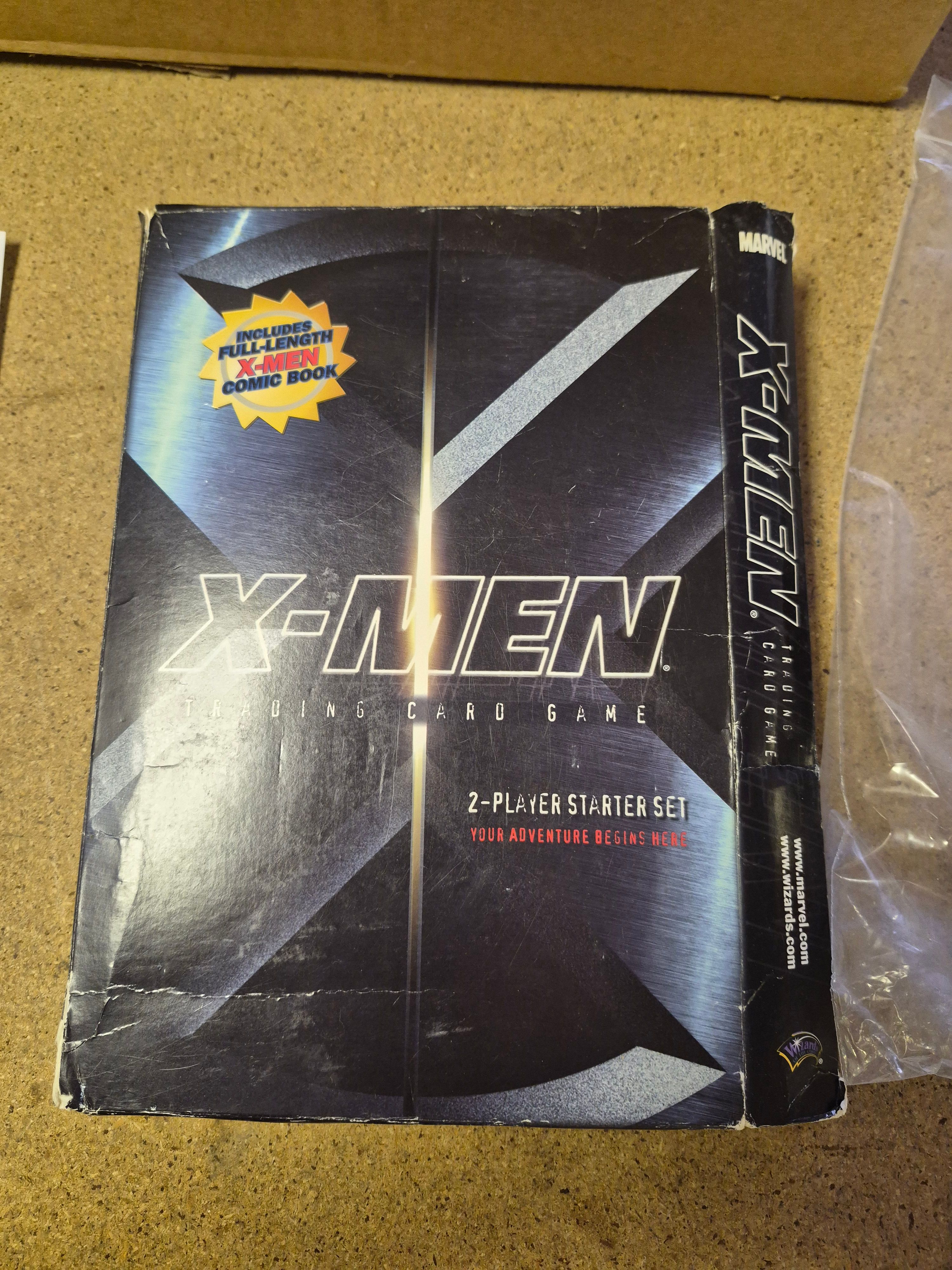 Box of Marvel X-Men Trading Card Game 2-Player Starter Set