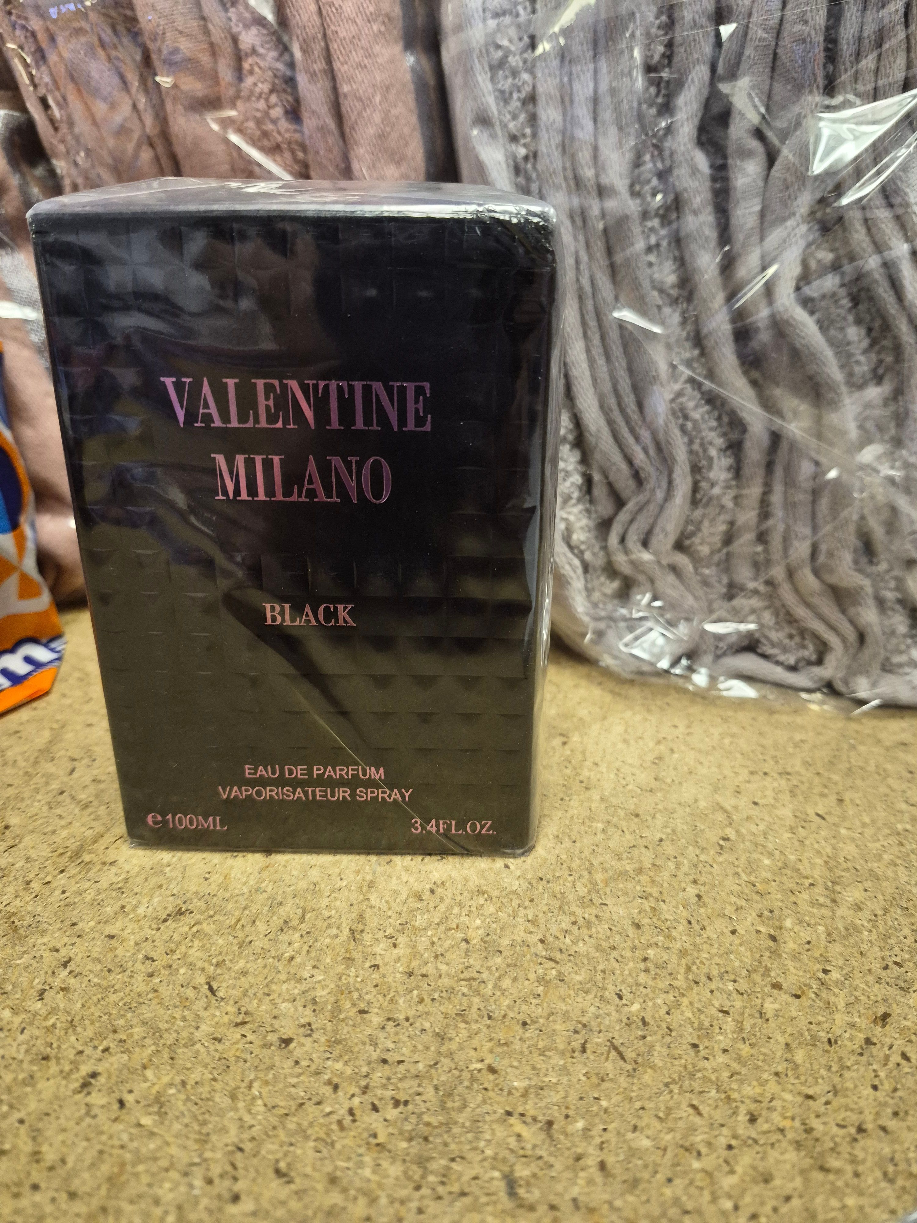 One Valentine Milano Black Eau de Parfum 100ml sealed "Smell-a-like"