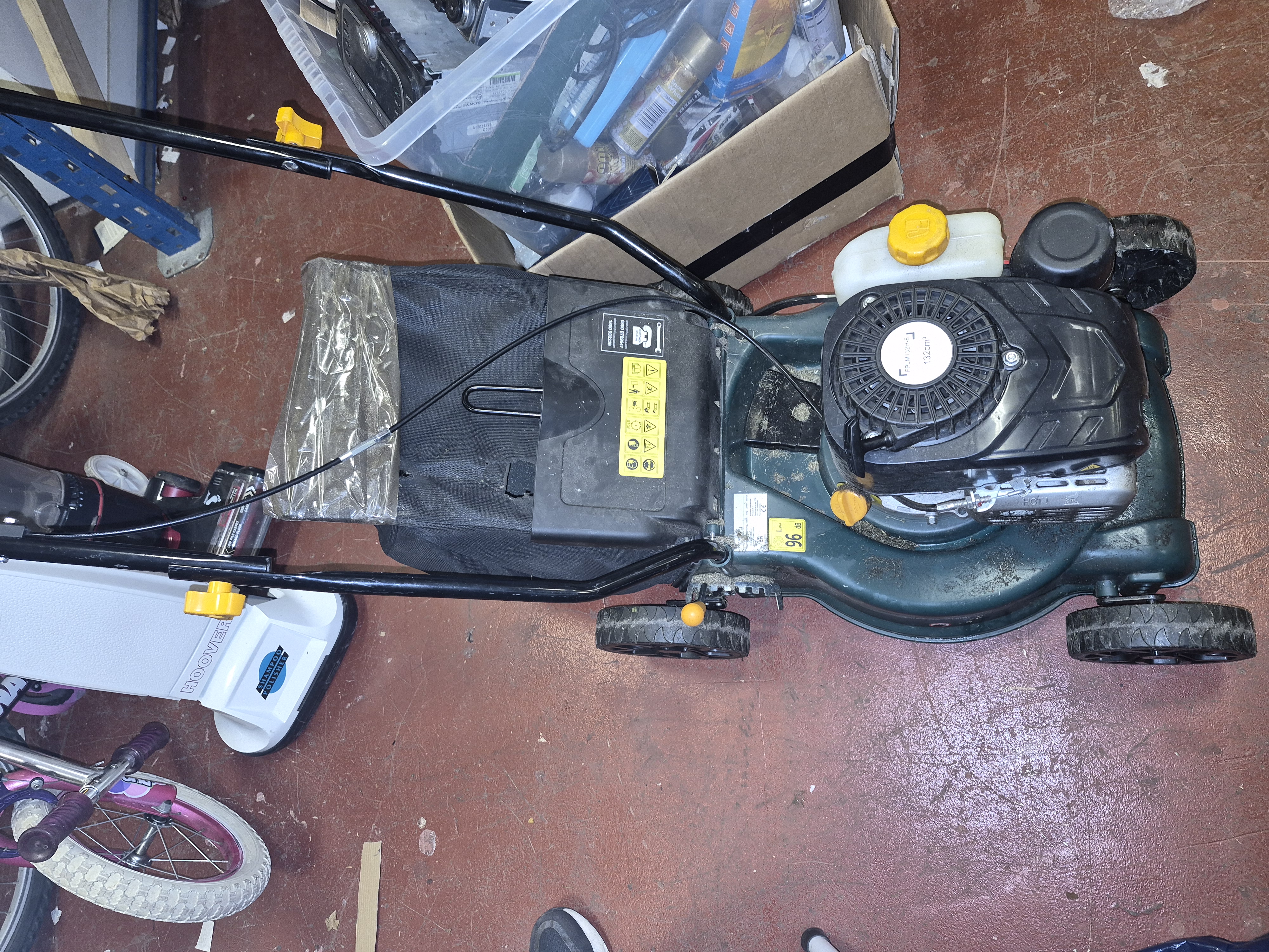FPLM132H-6 132cc Petrol Push Lawnmower untested