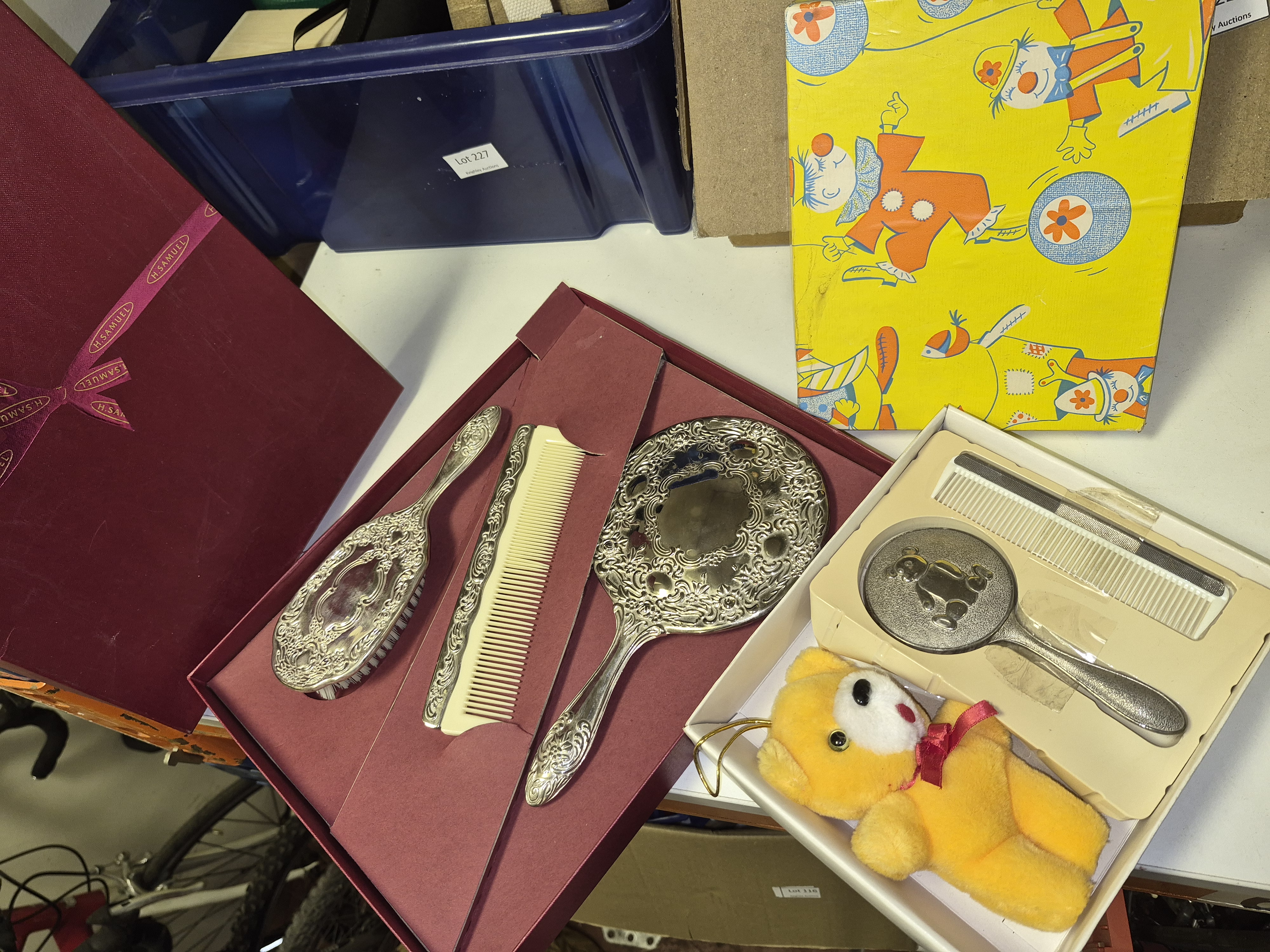 Two Boxed Vanity and Child Grooming Sets Including H. Samuel