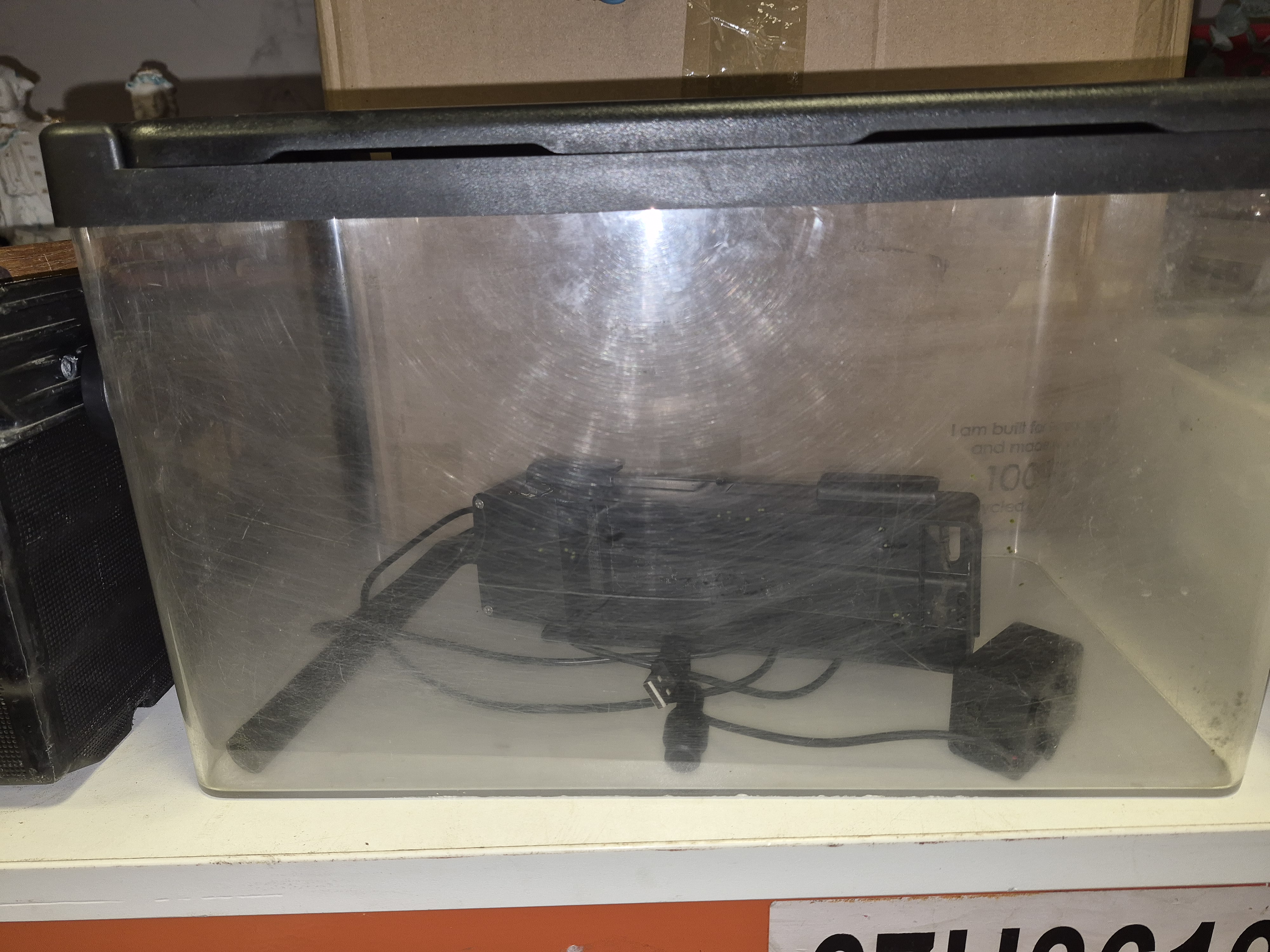 Plastic Desktop Aquarium Kit with Internal Power Filter