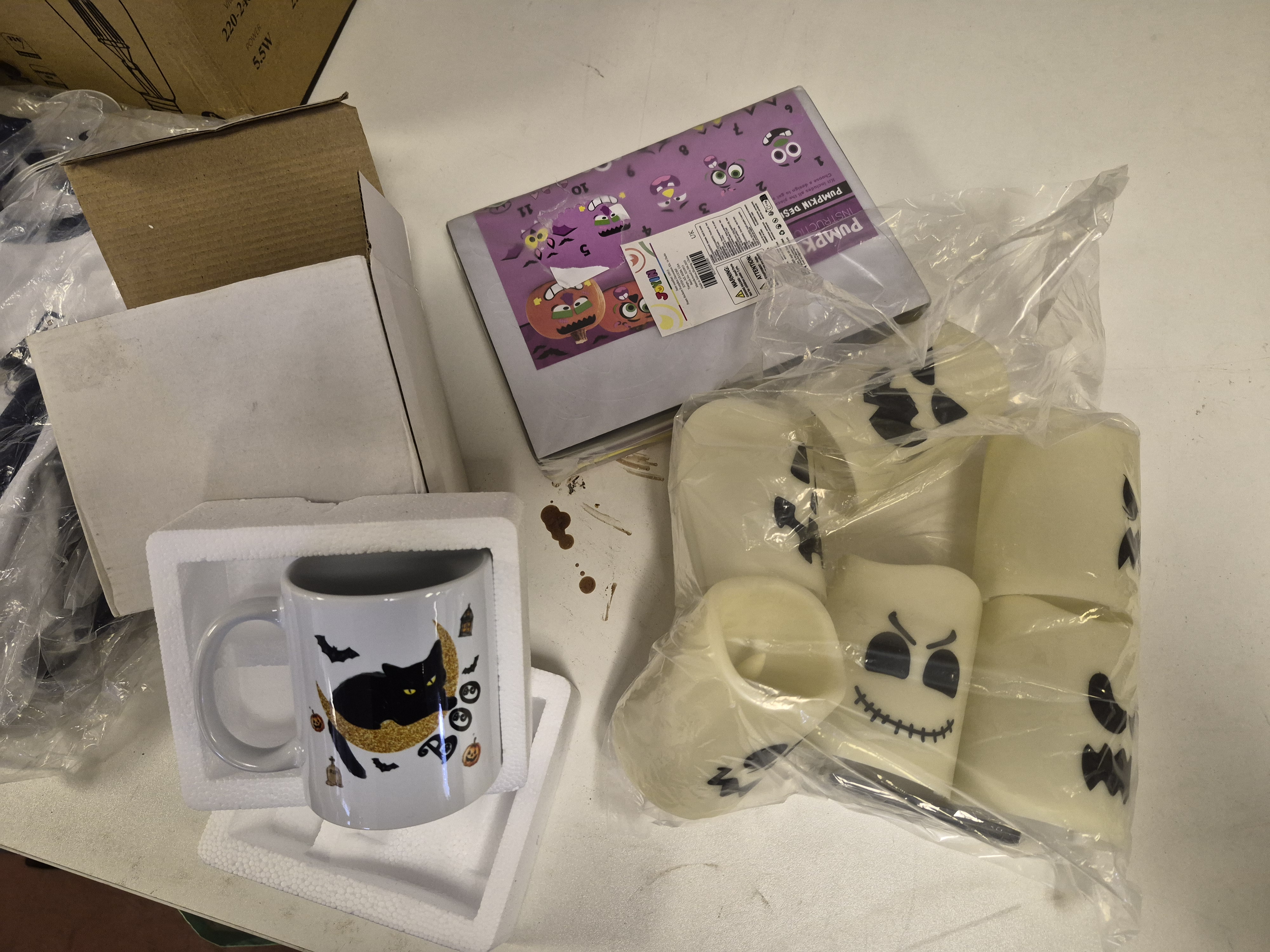 A Collection of Halloween Seasonal Goods Including Joyin Pumpkin Activity Pack