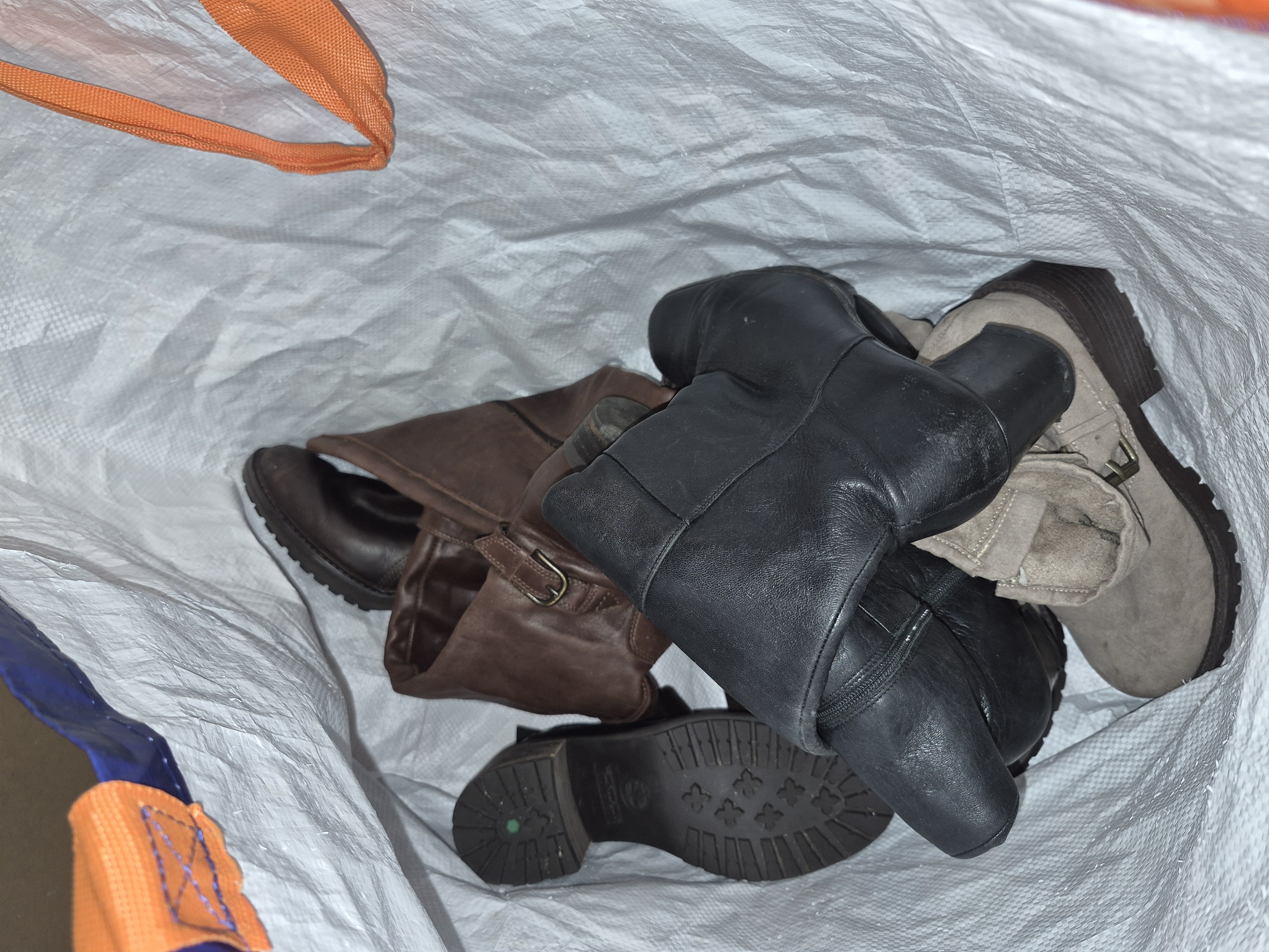 Bag of Miscellaneous Women's Boots Including Timberland