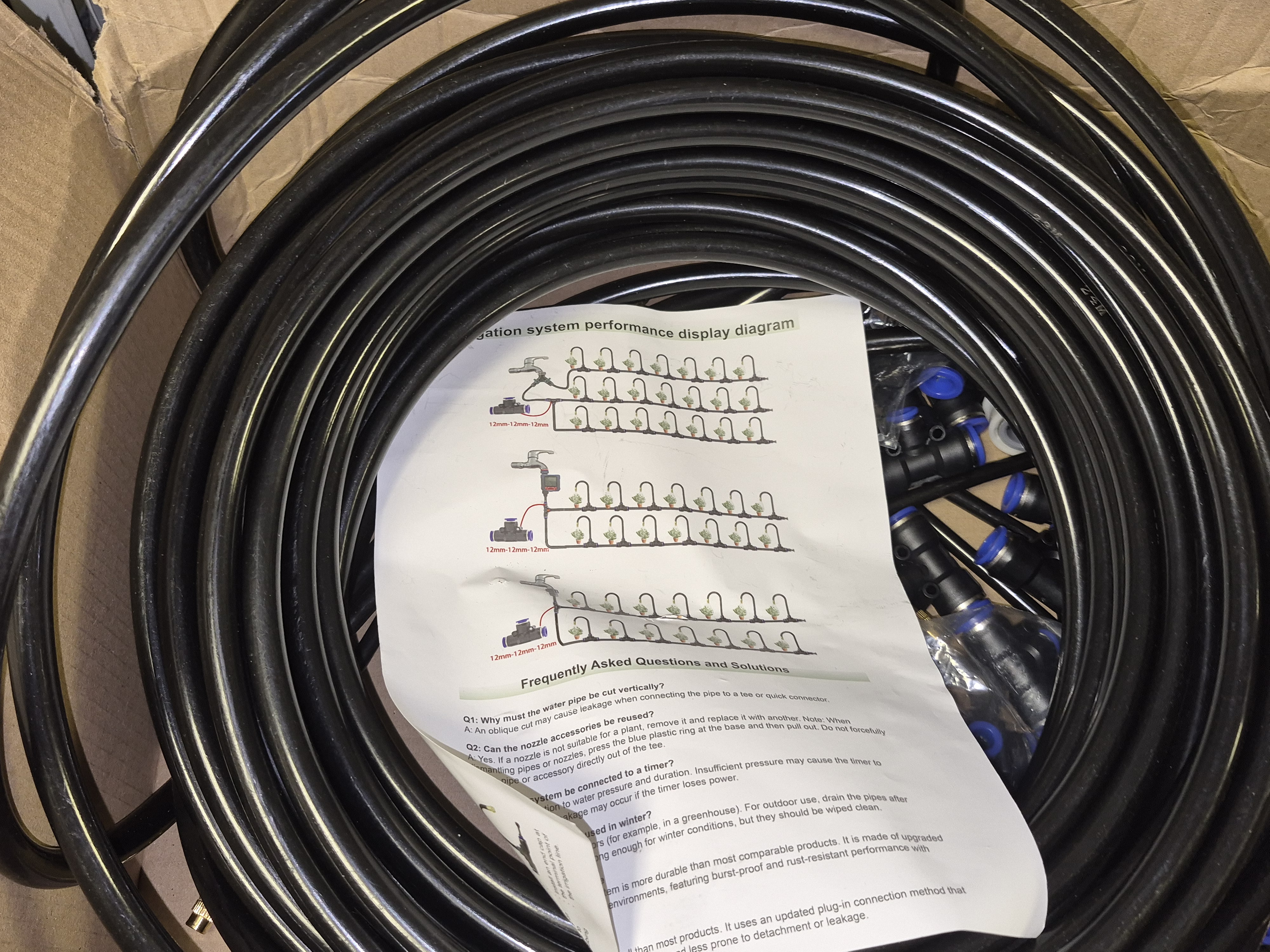 Box of Drip Irrigation and Misting Cooling System