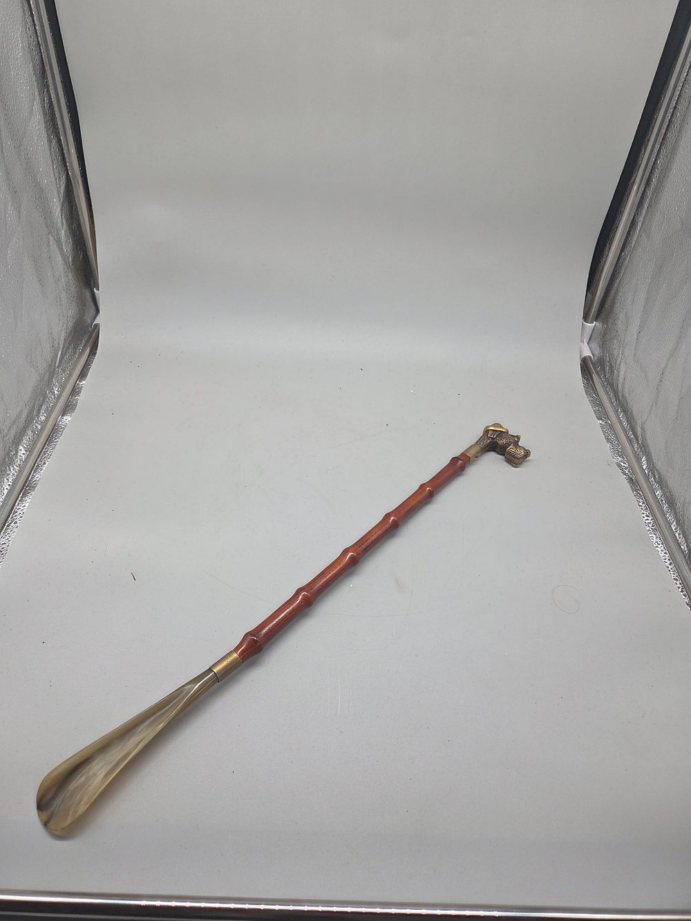 Lot 233 – Long Handled Shoe Horn with Scottish Terrier Finial
