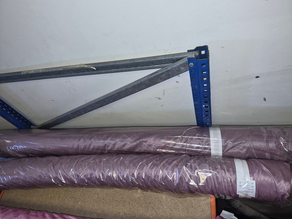Lot 161 – Two Purple Fabric Rolls (colour may differ slightly from image)
