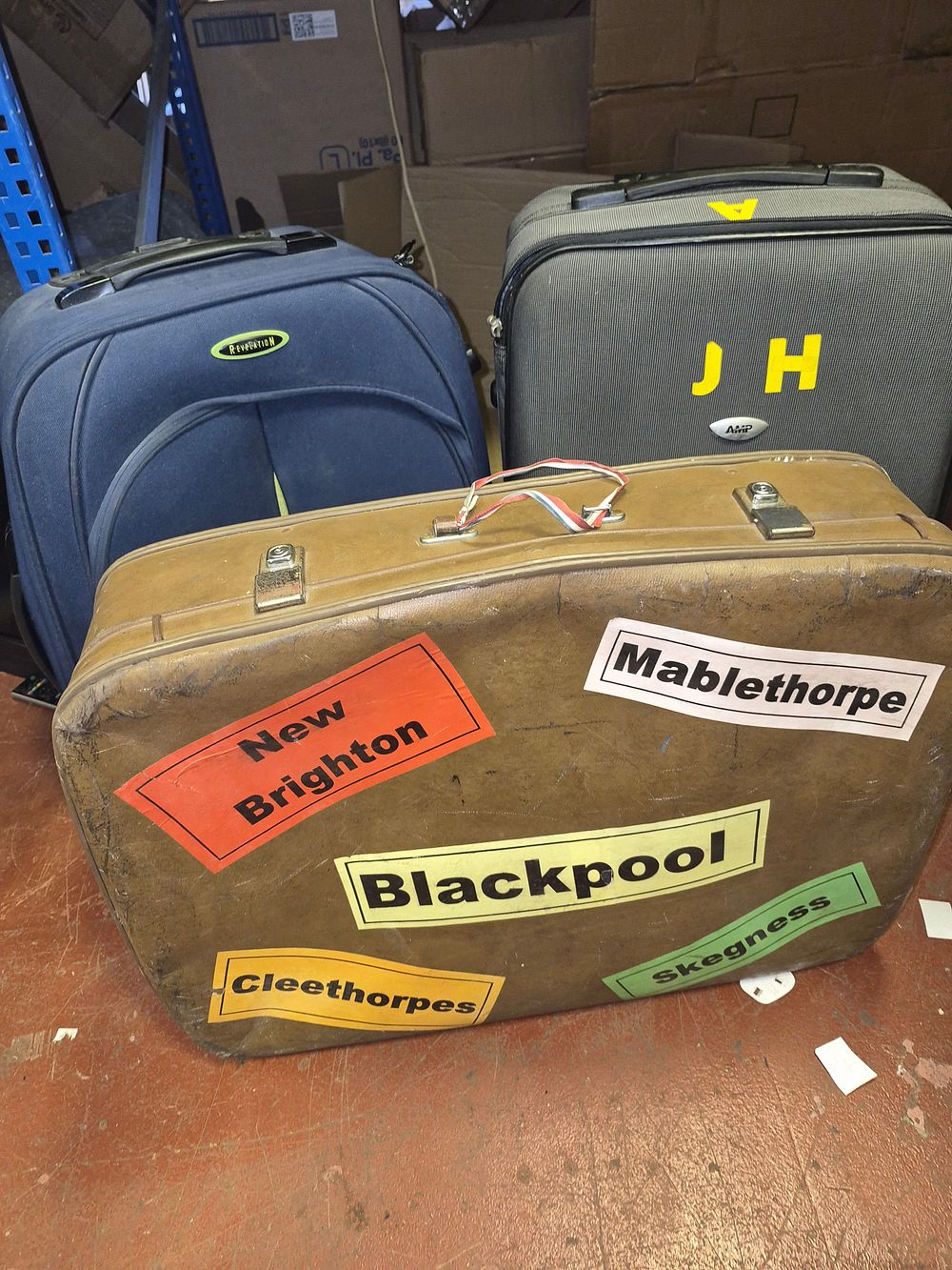 Lot 181 – Three Revelation and Airp Suitcases including a vintage hard-sided example
