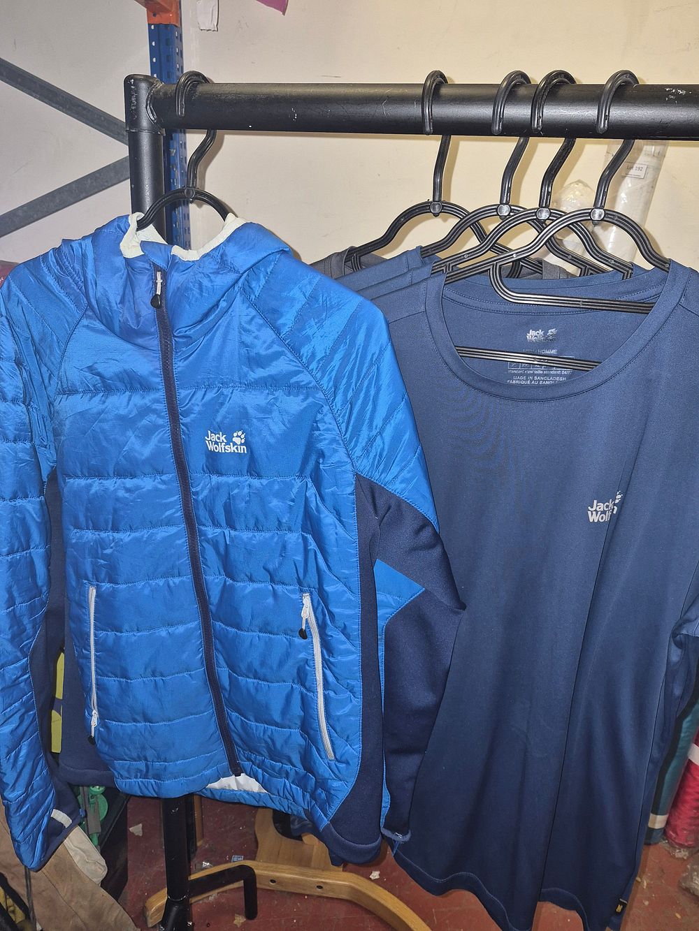 Lot 201 – Four Jack Wolfskin Tops size XL and Coat size S