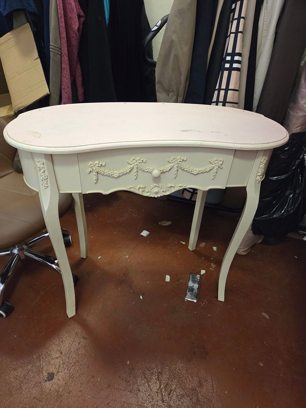 Lot 211 – One Rococo Style Painted Wood Console Table