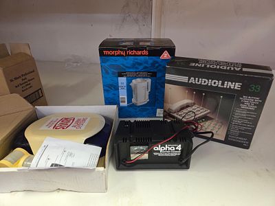 An Assortment of Domestic Electrical Appliances and Personal Care Products including Morphy 