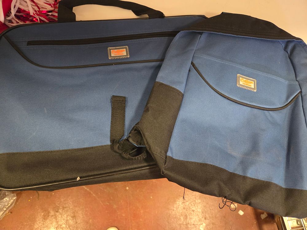 Lot 230 – Two Cotton Traders Blue and Black Luggage Bags
