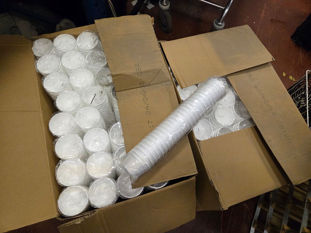 Lot 261 – Two Boxes of Disposable White Drinking Cups