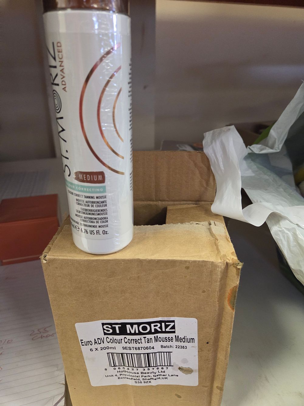 Lot 266 – An Assortment of St. Moriz Advanced Colour Correcting Tanning Mousse new in box