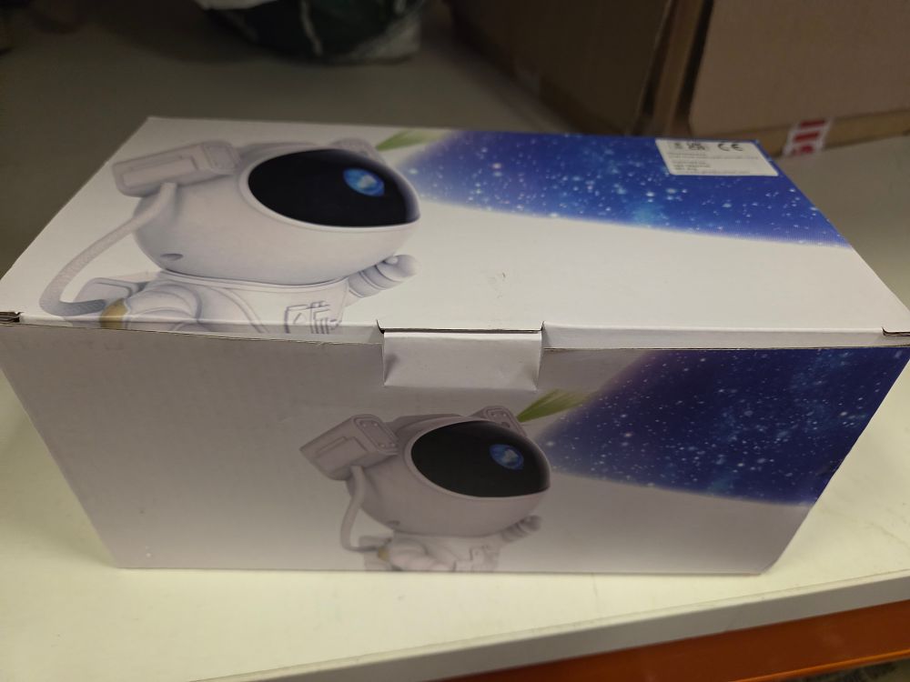 Lot 285 – New Astronaut Galaxy Star Projector Lamp original packaging