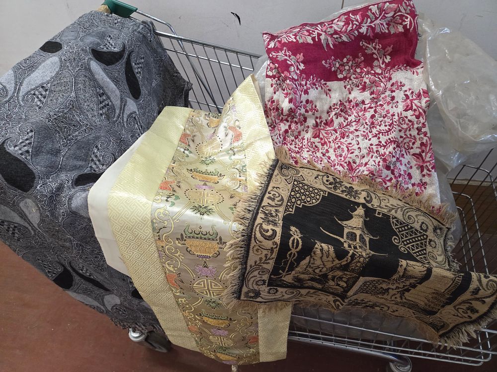 Lot 326 – A Group of Woven Decorative Textiles and Runners