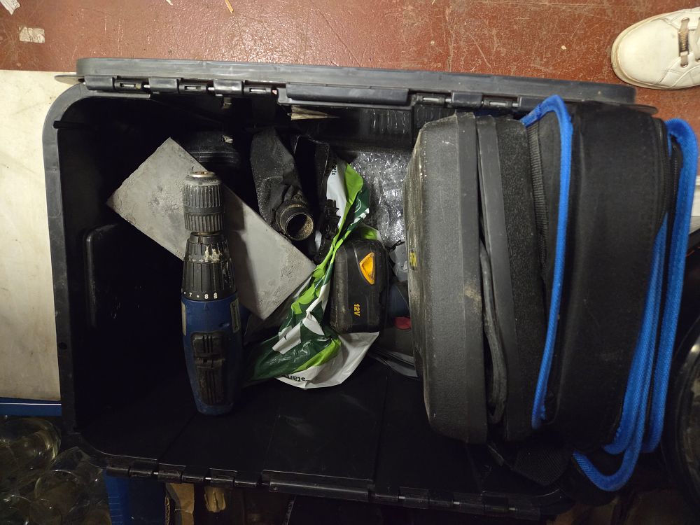Lot 328 – An Assortment of Power Tools and Accessories including 12V Cordless Drill