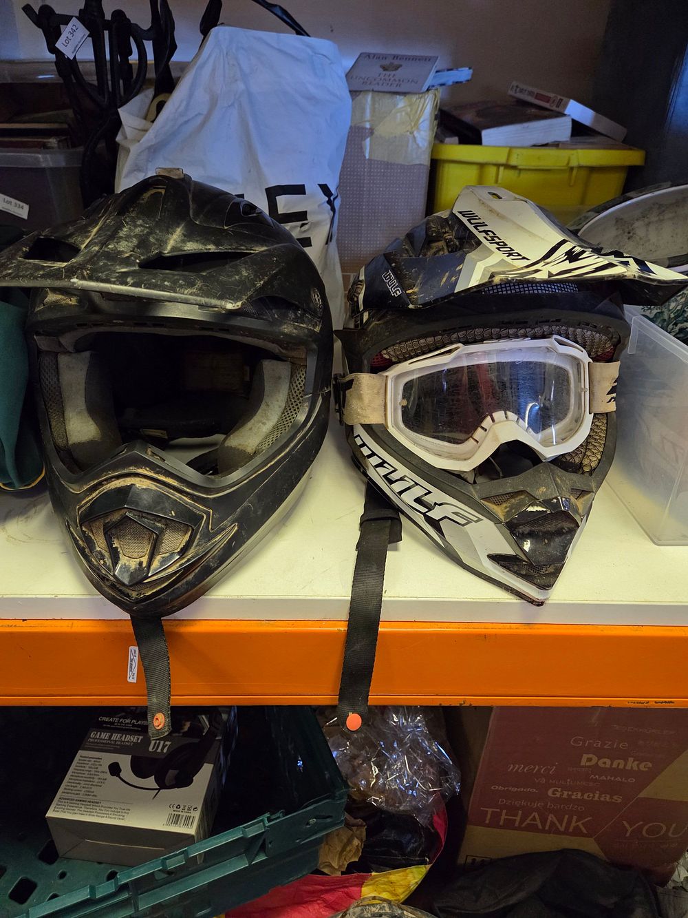 Lot 345 – Two Wulfsport Motocross Helmets