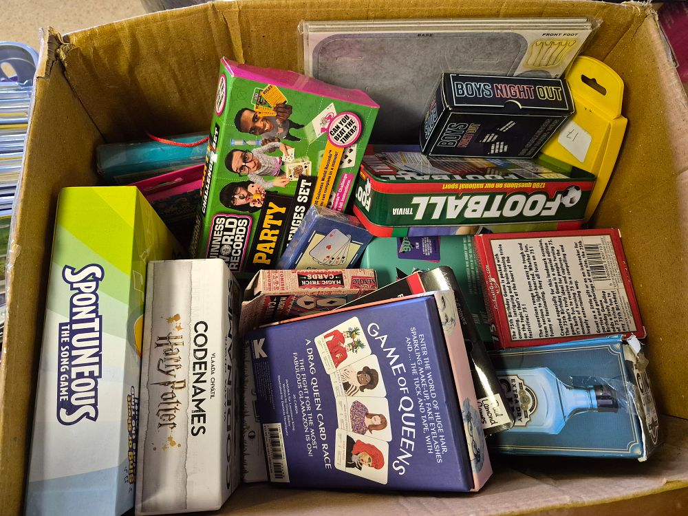 Lot 34 – An Assortment of Tabletop Board Games and Trivia Sets including Harry Potter Codenames