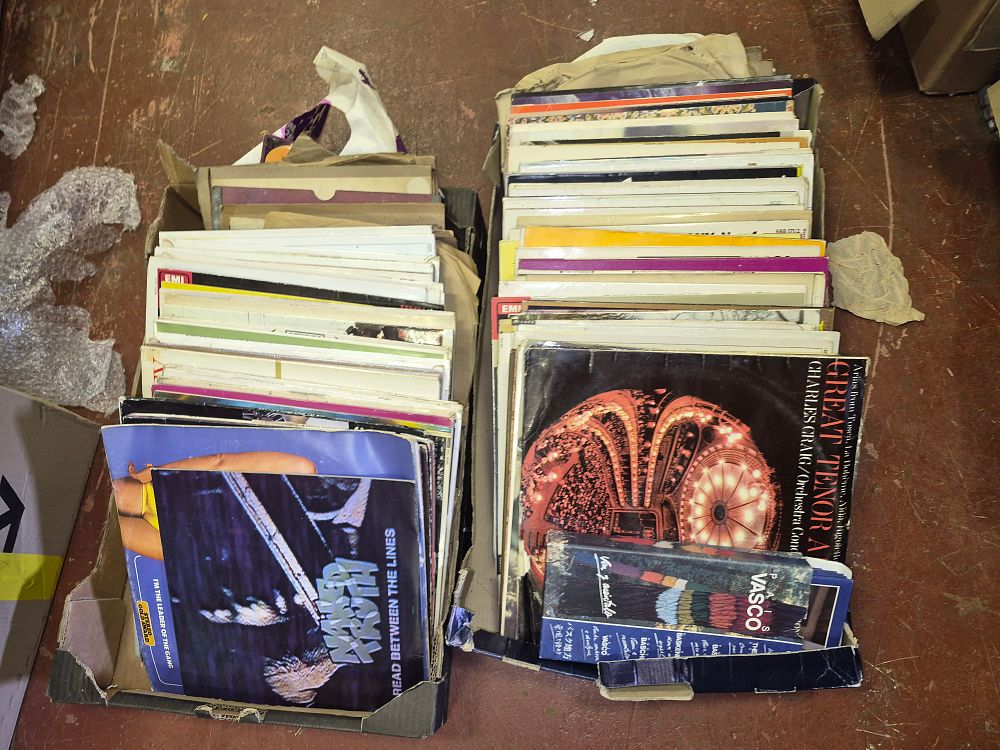 Lot 48 – Two Boxes of Miscellaneous Classical and Popular Vinyl LP Records Including Decca and Philips Labels