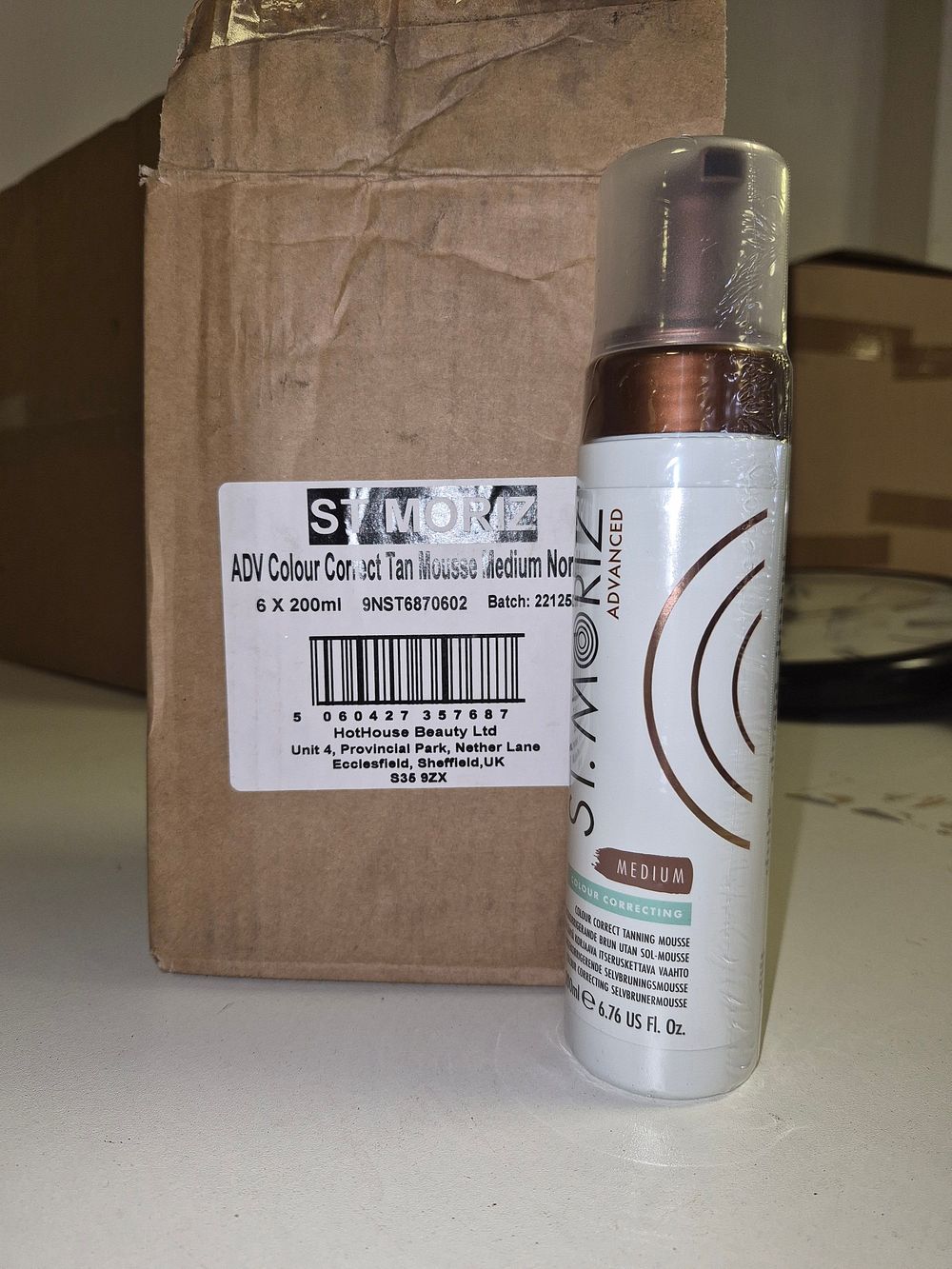 Lot 53 – 6 Bottles of St. Moriz Advanced Colour Correcting Tanning Mousse Medium 200ml
