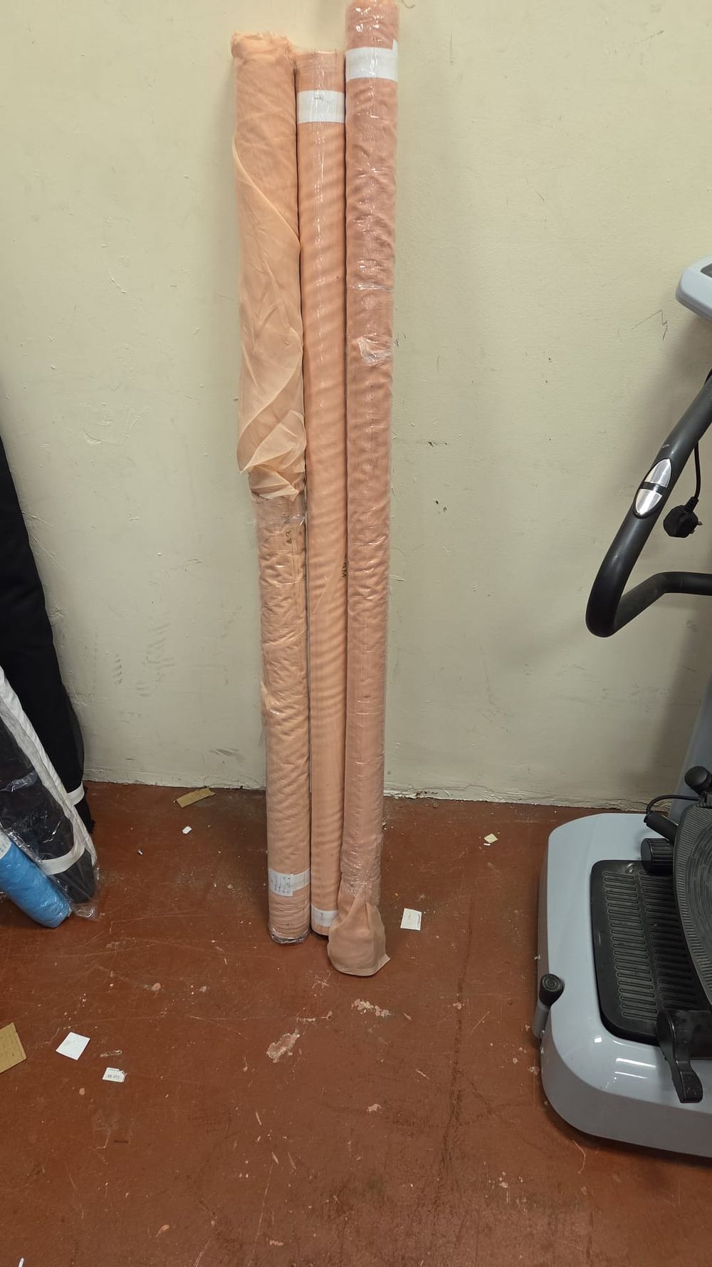 Lot 80 – Three Rolls of Peach Voile Fabric (colour may differ slightly from image)