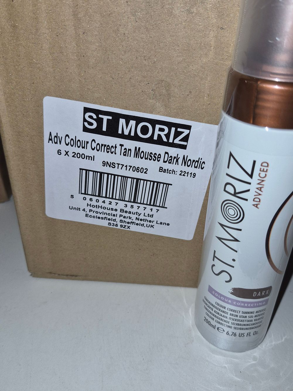 Lot 95 – Six St. Moriz Advanced Colour Correcting Tanning Mousse Dark Nordic