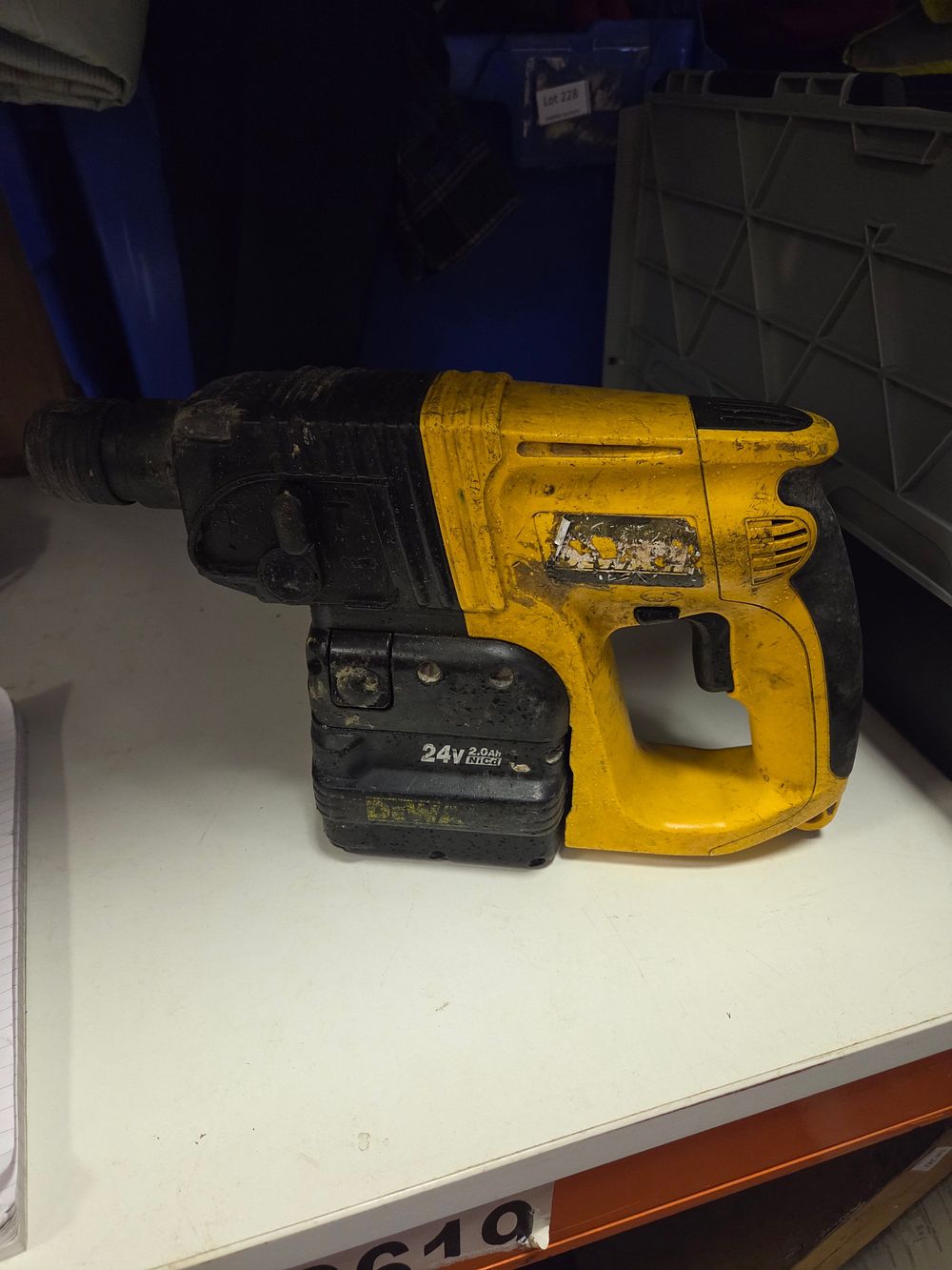 Lot 103 – DeWalt 24V SDS Rotary Hammer Drill untested