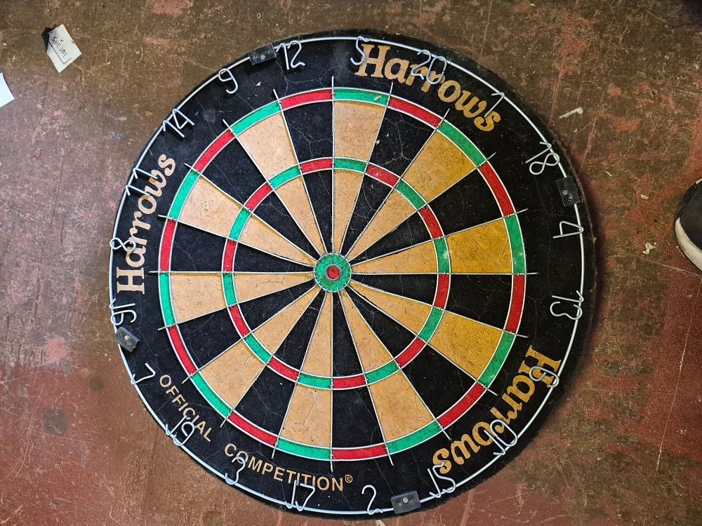 Lot 157 – Harrows Official Competition Bristle Dartboard