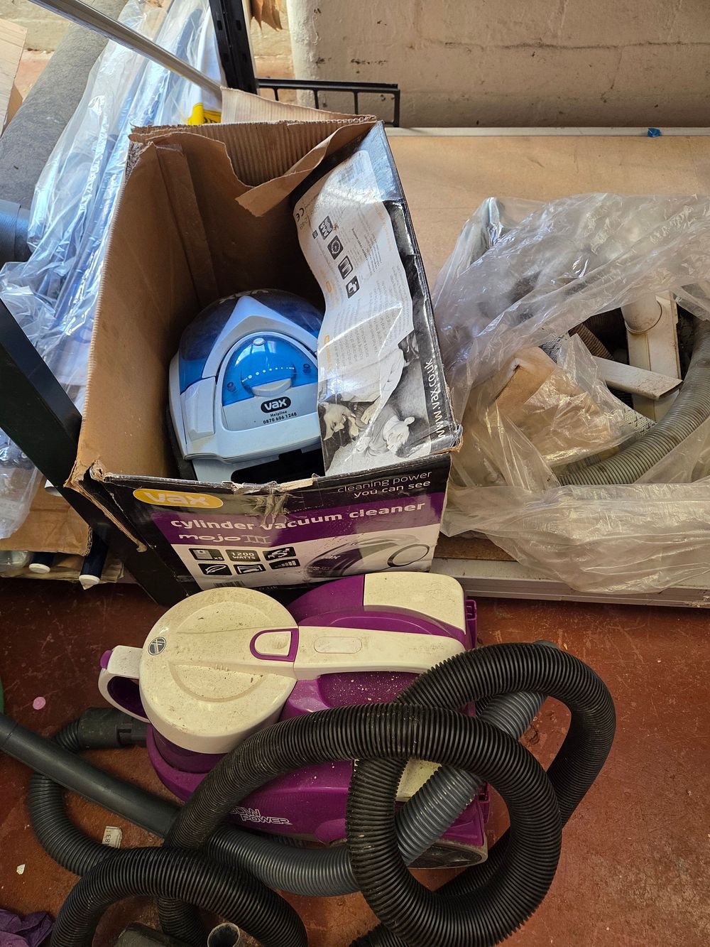 Lot 207 – Two Vax Mojo III and Hoover Edition Power Cylinder Vacuum Cleaners