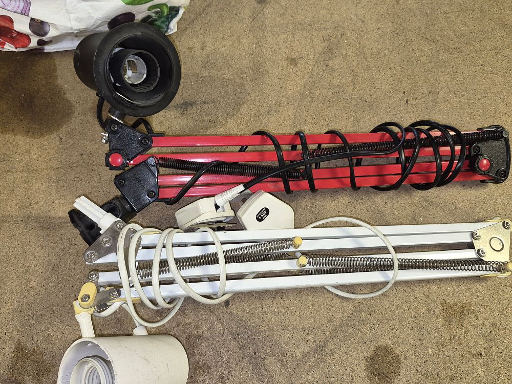 Lot 39 – Two Adjustable Balanced-Arm Desk Lamps