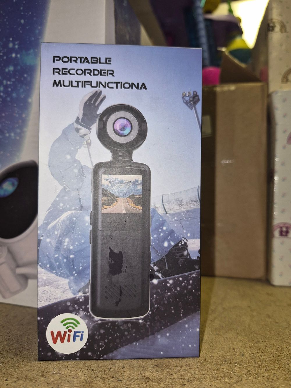 Lot 59 – Portable Multifunctional Body Recorder WiFi action camera boxed