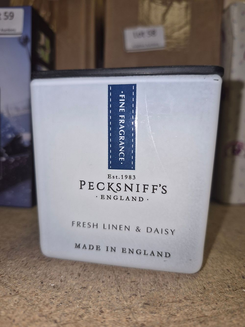 Lot 60 – Pecksniff’s England Fresh Linen & Daisy Scented Candle 6.7oz