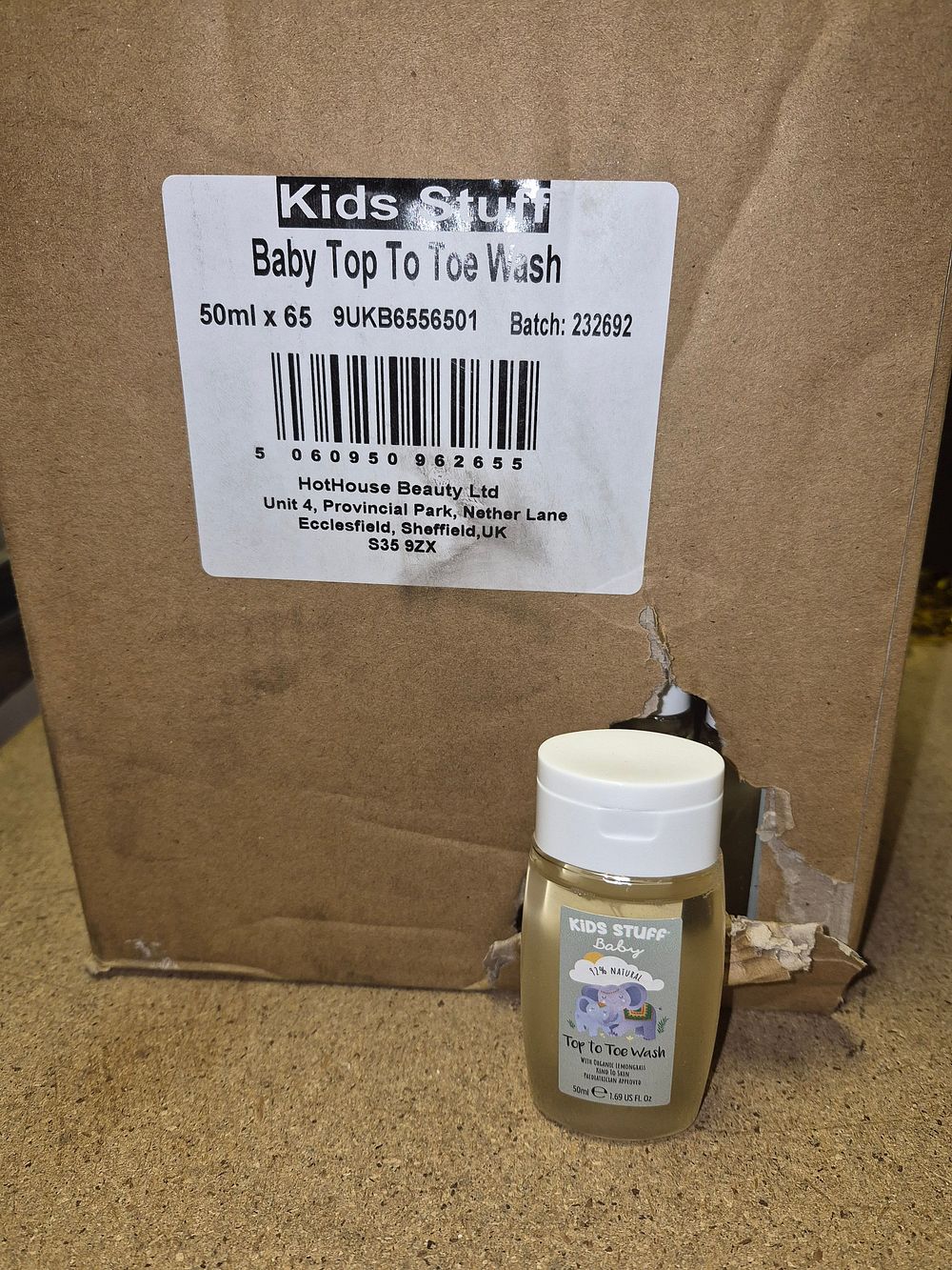 Lot 86 – 65 Kids Stuff Baby Top To Toe Wash 50ml retail case