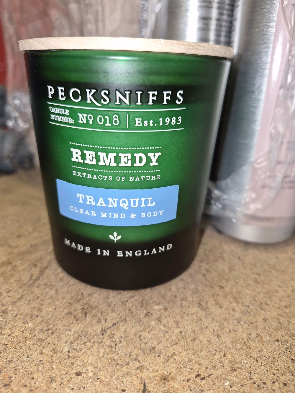 Lot 92 – Pecksniff’s Remedy No 018 Tranquil Container Candle unused