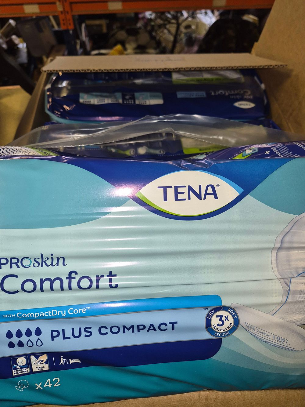 Lot 93 – Three Packs of TENA ProSkin Comfort Plus Compact Incontinence Pads