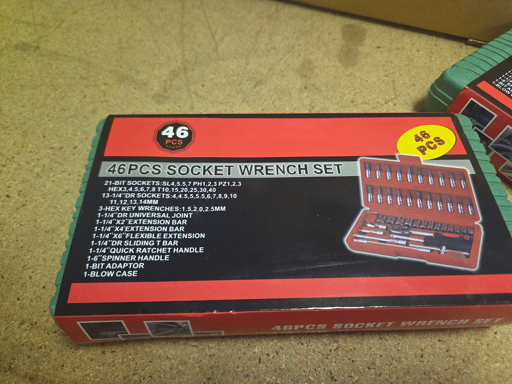 Lot 53 – A 46-Piece 1/4 Inch Drive Metric Socket Wrench Set in Carrying Case