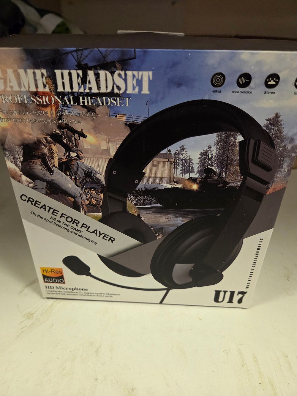 Lot 55 – U17 New Game Headset Professional Headset boxed
