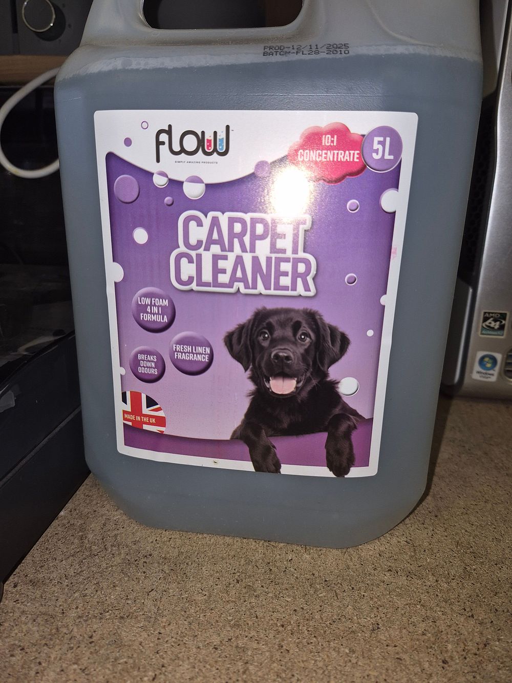Lot 71 – 5L Flow 10:1 Concentrate Carpet Cleaner