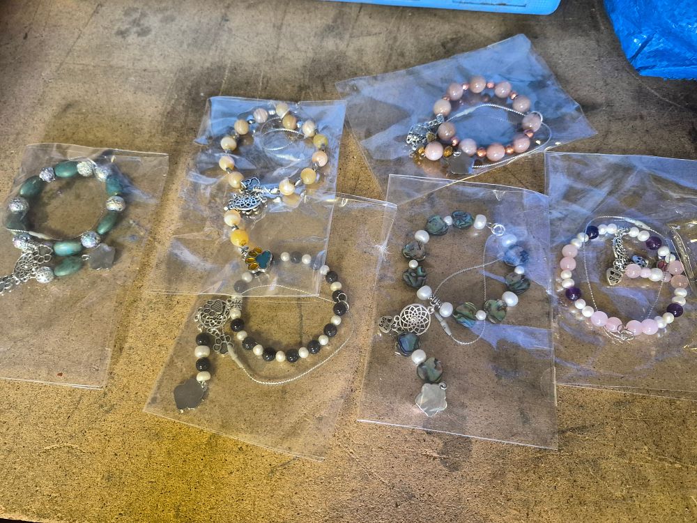 Lot 57 – An Assortment of Beaded Charm Bracelets