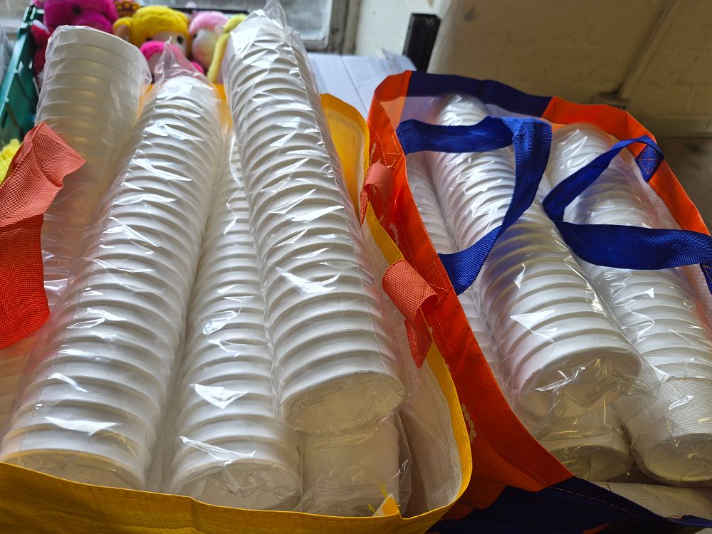 Lot 59 – Two Bags of Disposable Polystyrene Foam Catering Cups